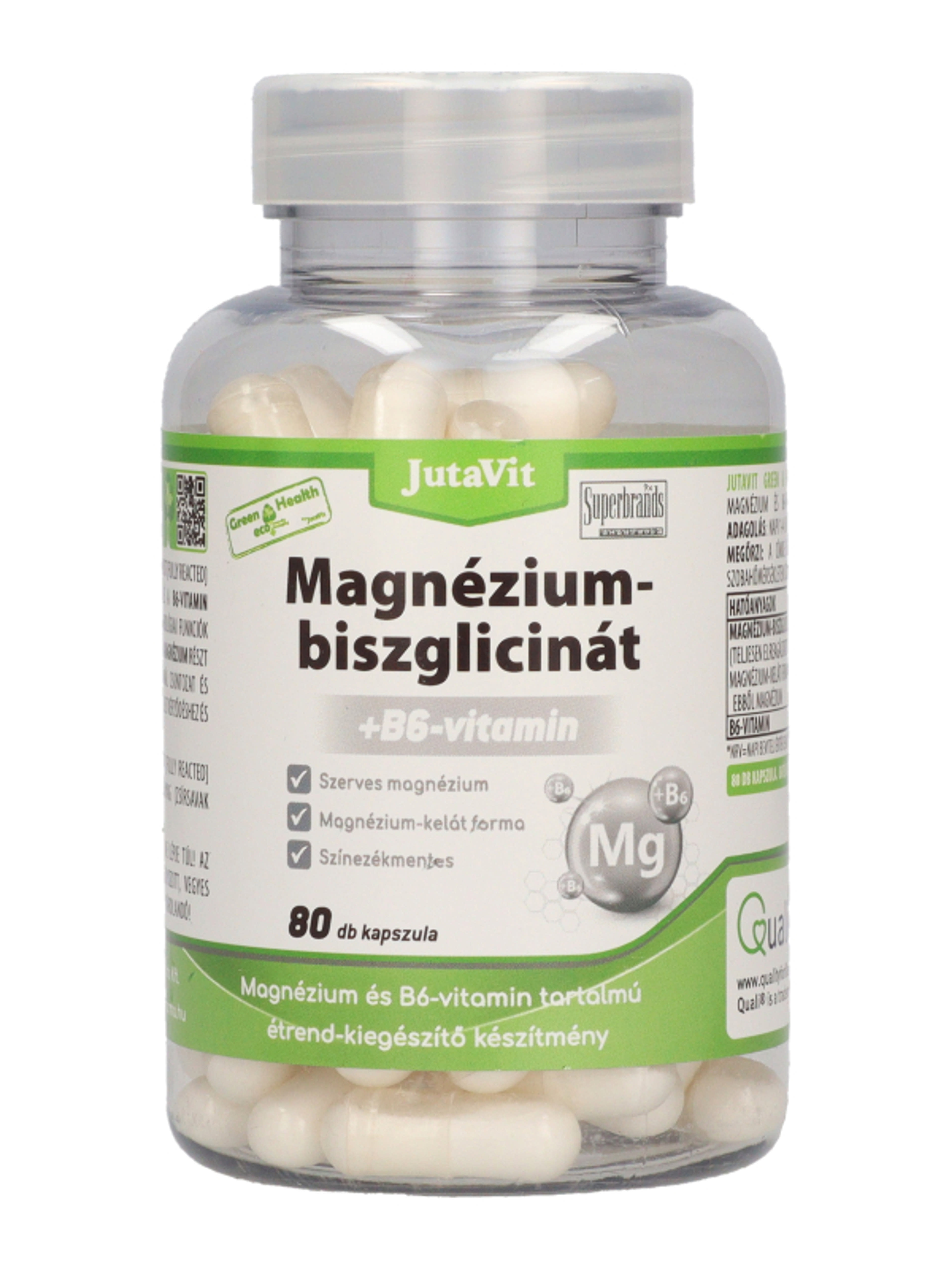 JutaVit Green&Health Magnézium-biszglicinát + B6-vitamin kapszula - 80 db