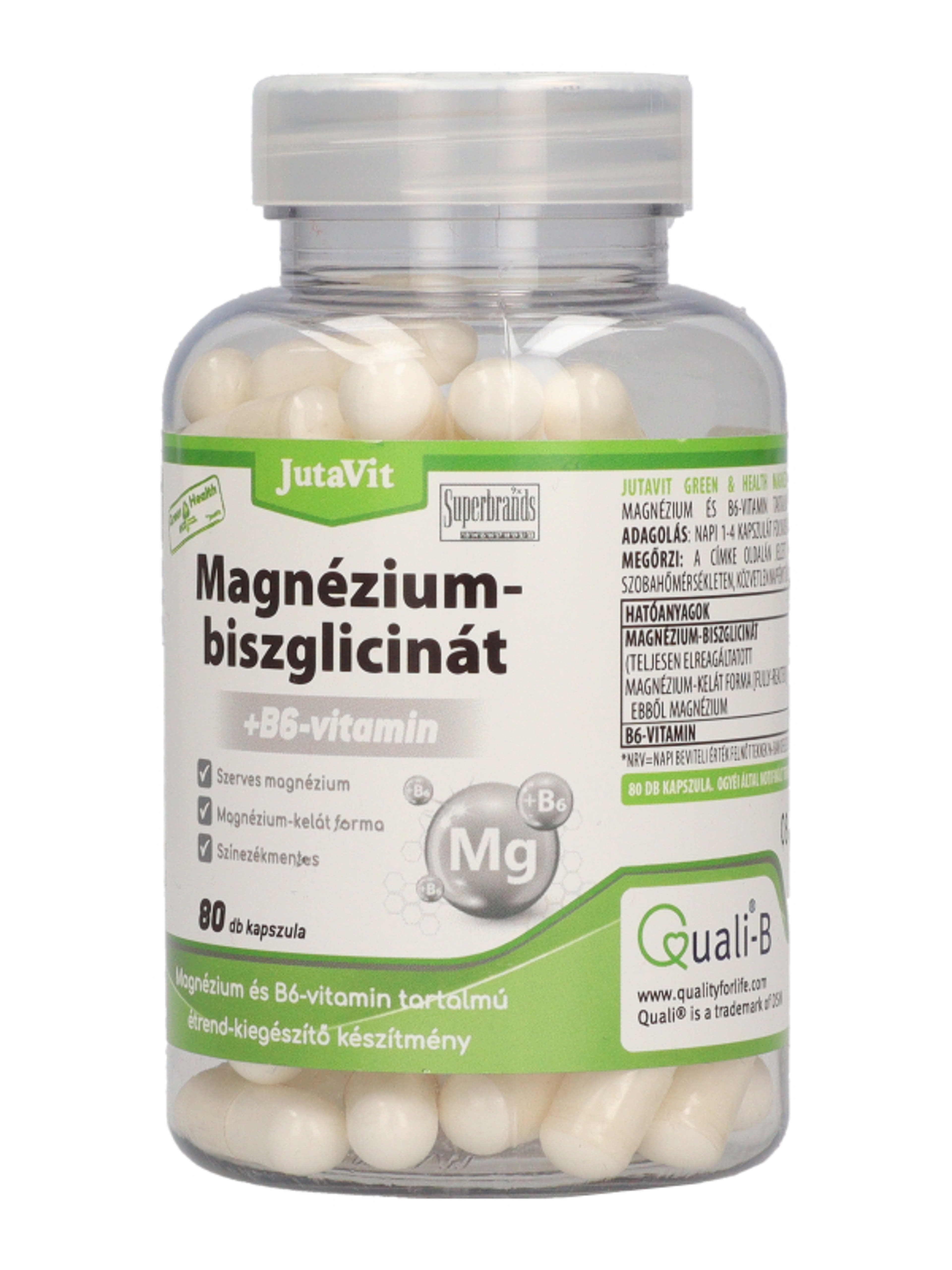 JutaVit Green&Health Magnézium-biszglicinát + B6-vitamin kapszula - 80 db-3