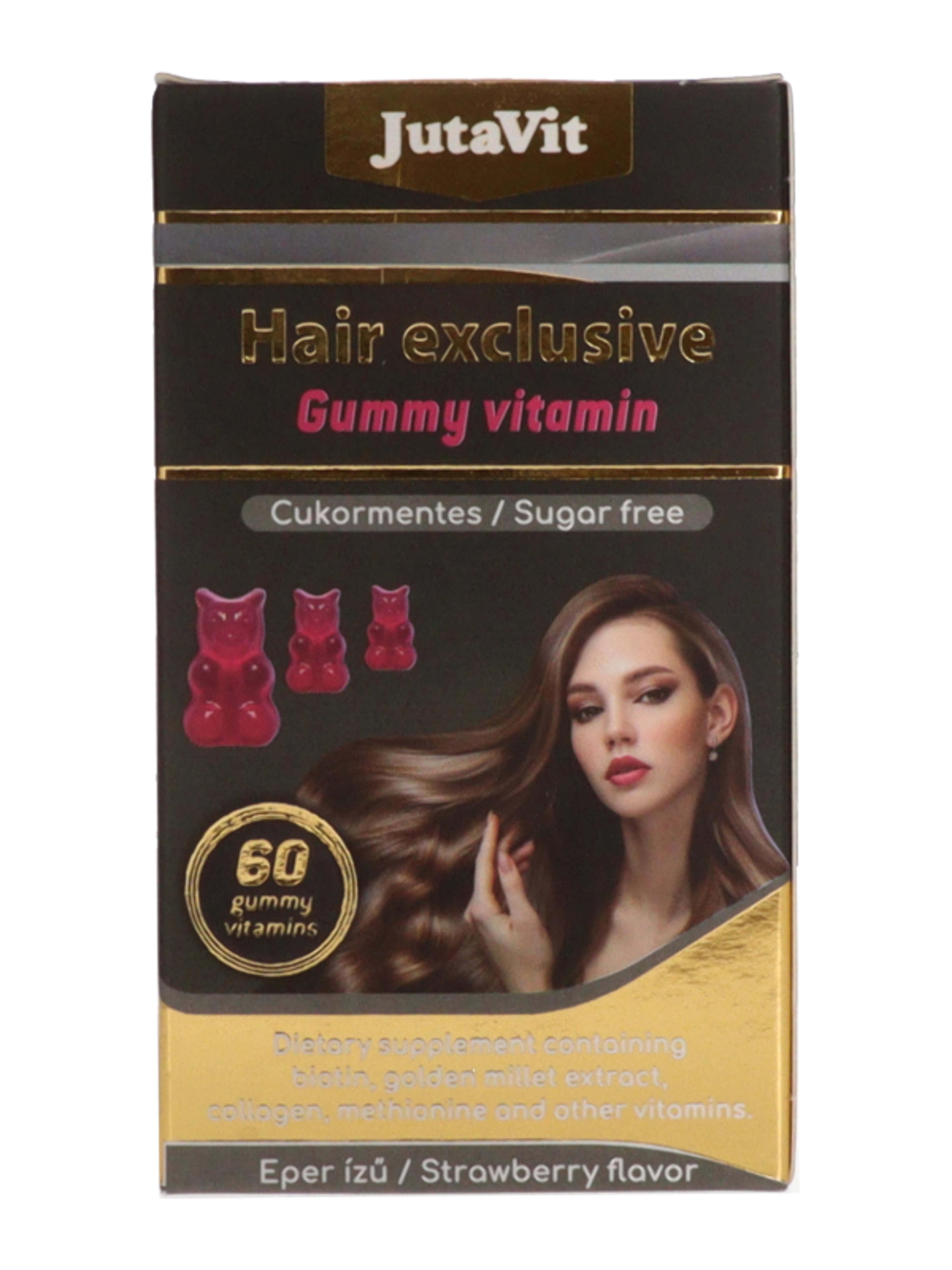 Jutavit Hair Exclusive gummy vitamin cukormentes - 60 db-2