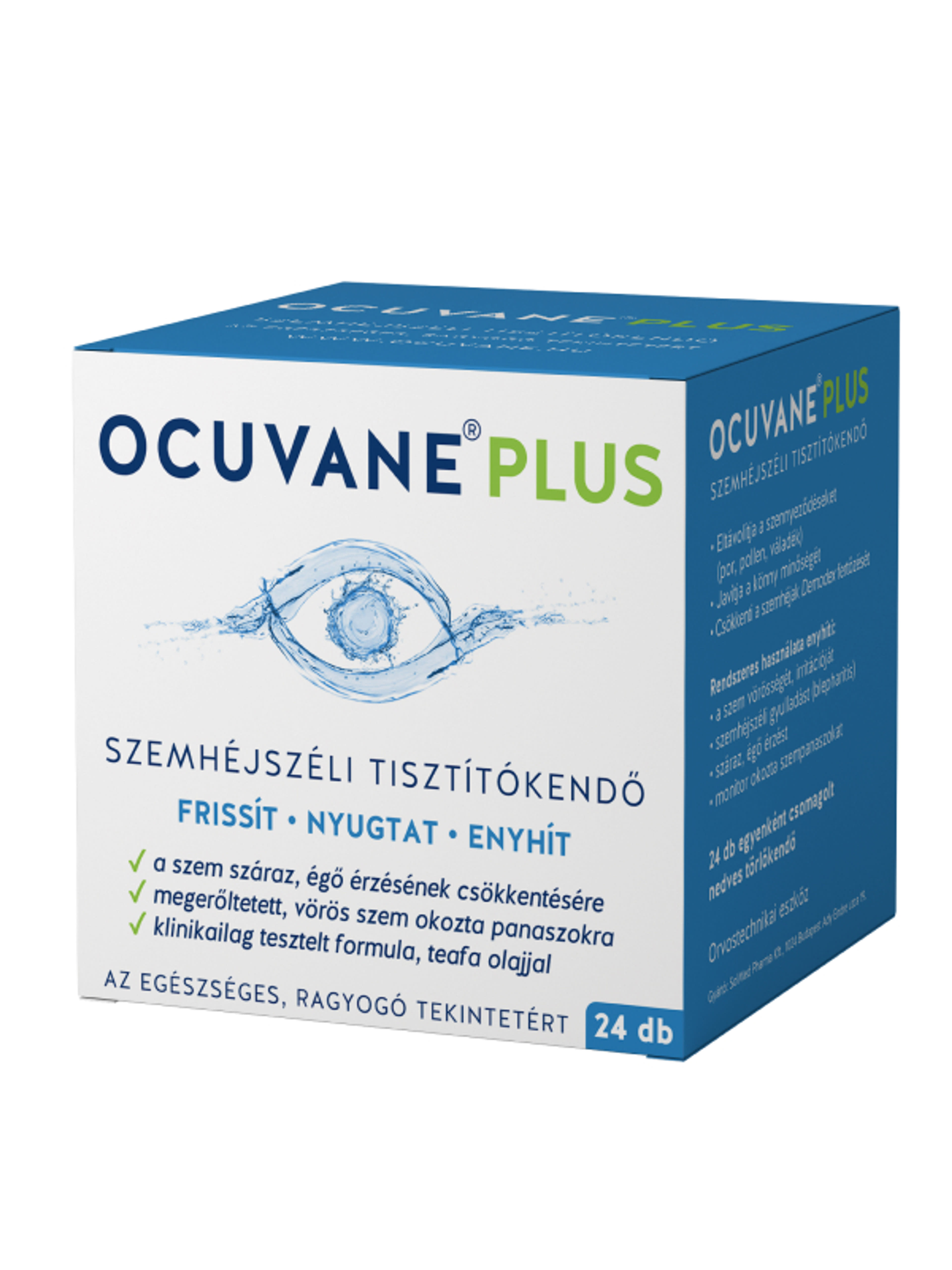 Ocuvane plus szemhéjszéli tisztítókendő - 24 db