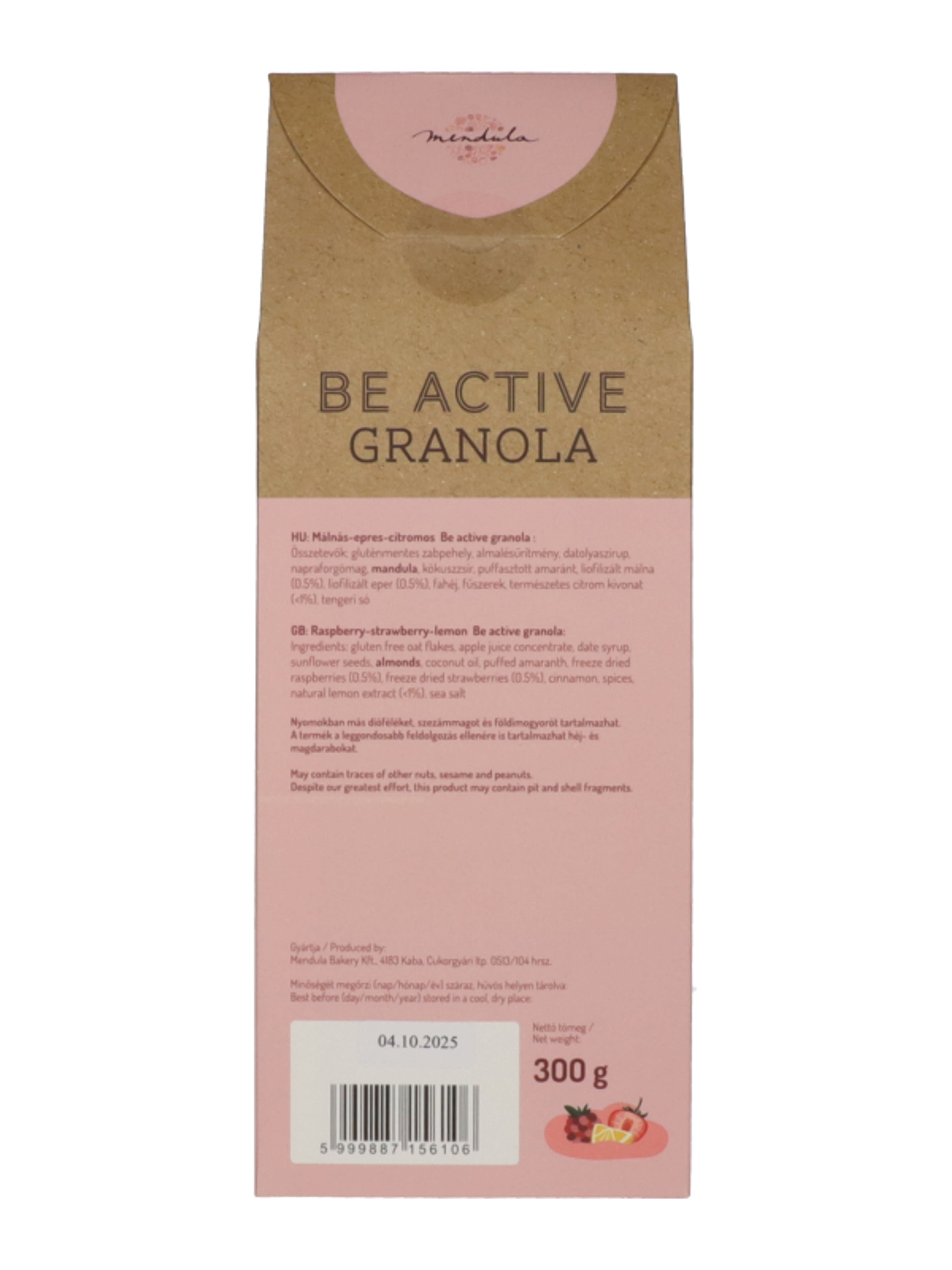 Mendula epres-málnás-citromos granola - 300 g-2