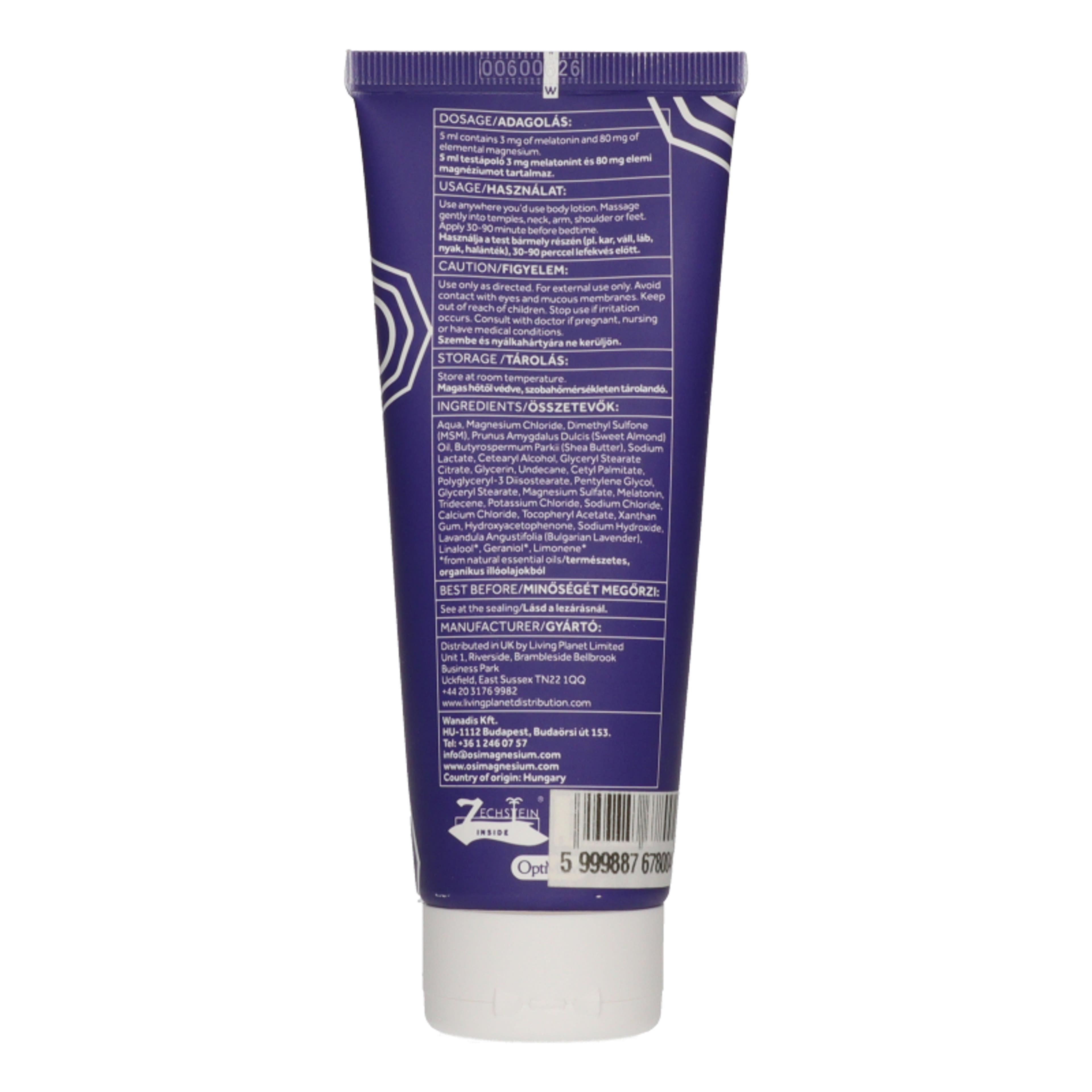 Ősi Magnesium Jó Éjt melatinos testápoló - 100 ml-3