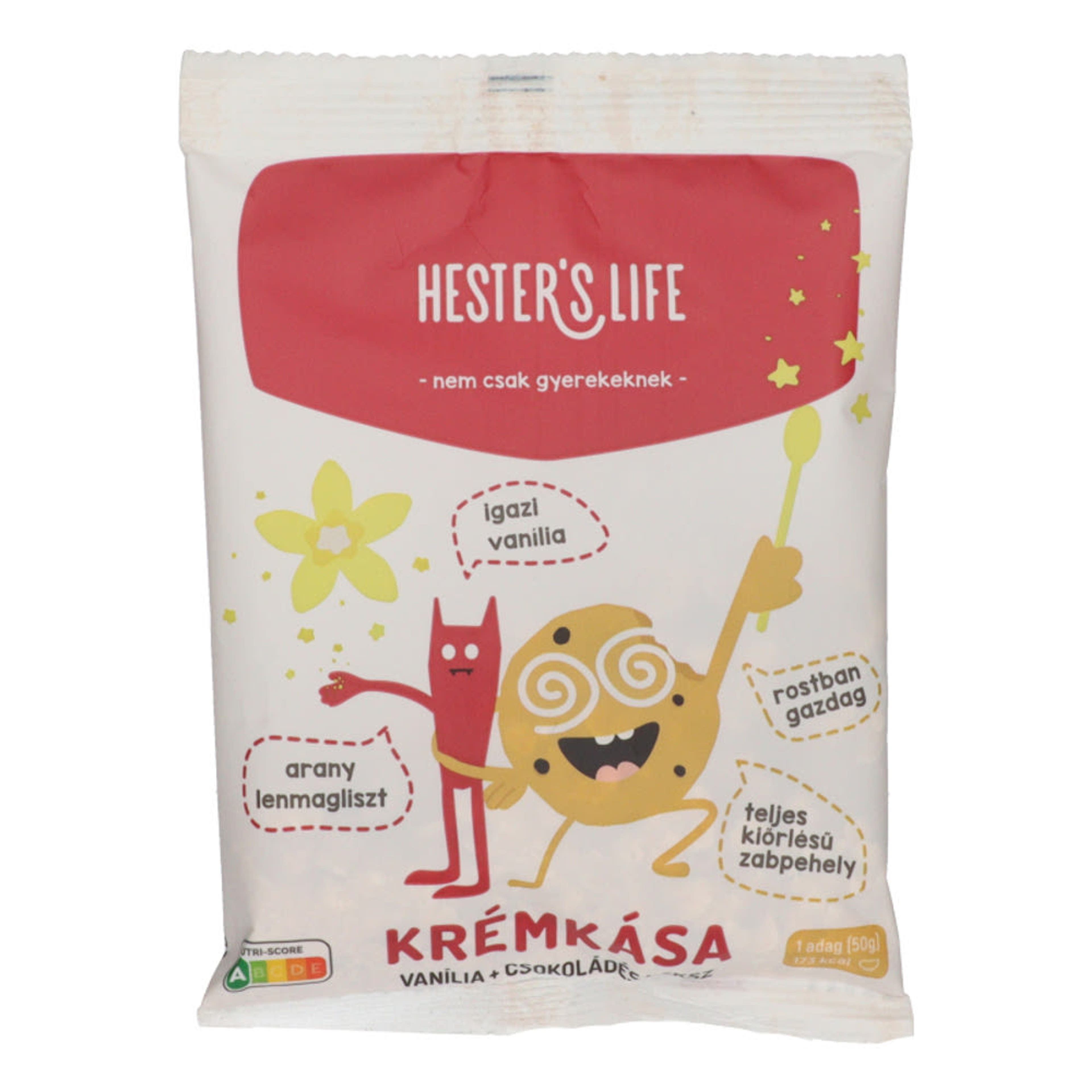 Hesters Life vaníliás-csokoládés kekszes zabkása - 50 g