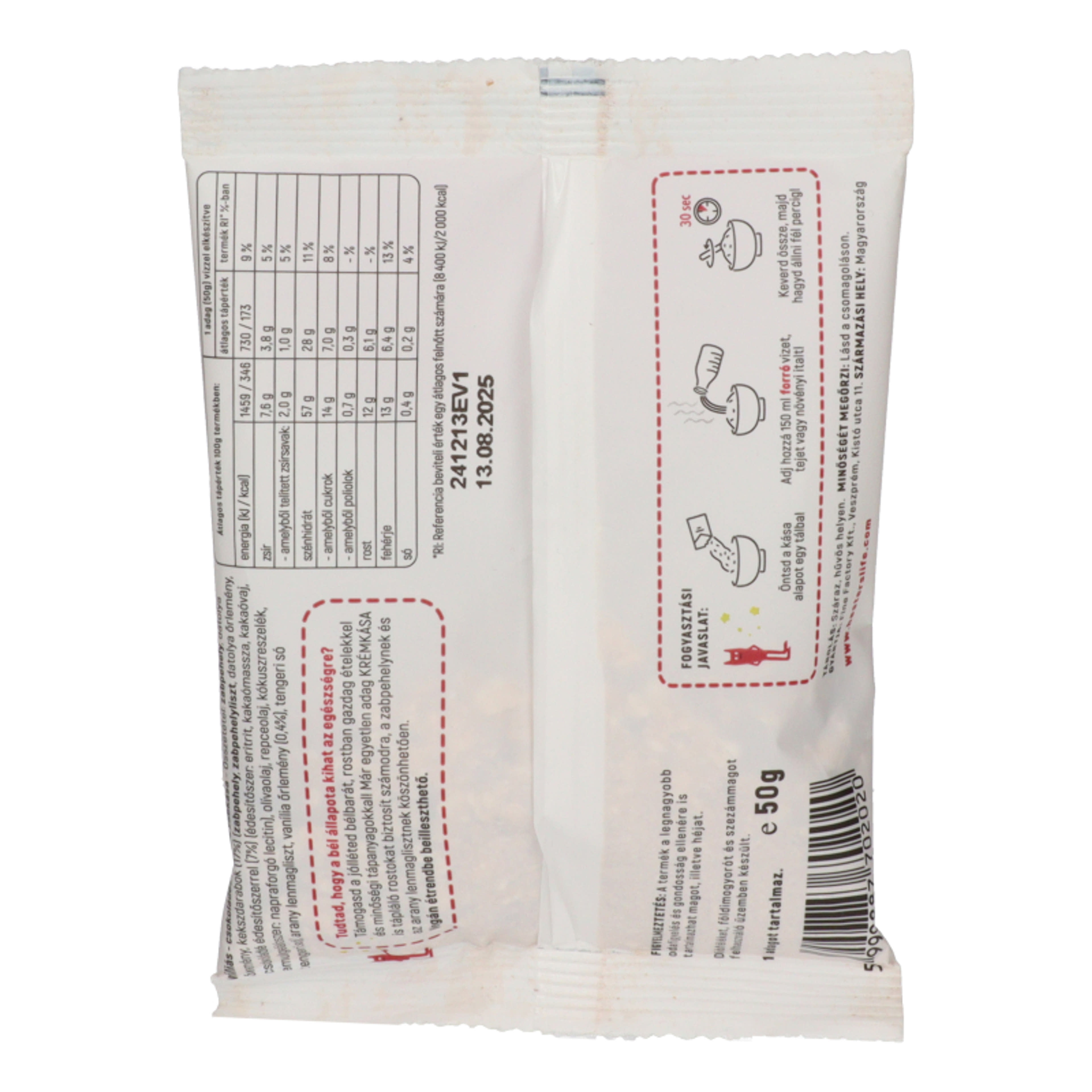 Hesters Life vaníliás-csokoládés kekszes zabkása - 320 g-2