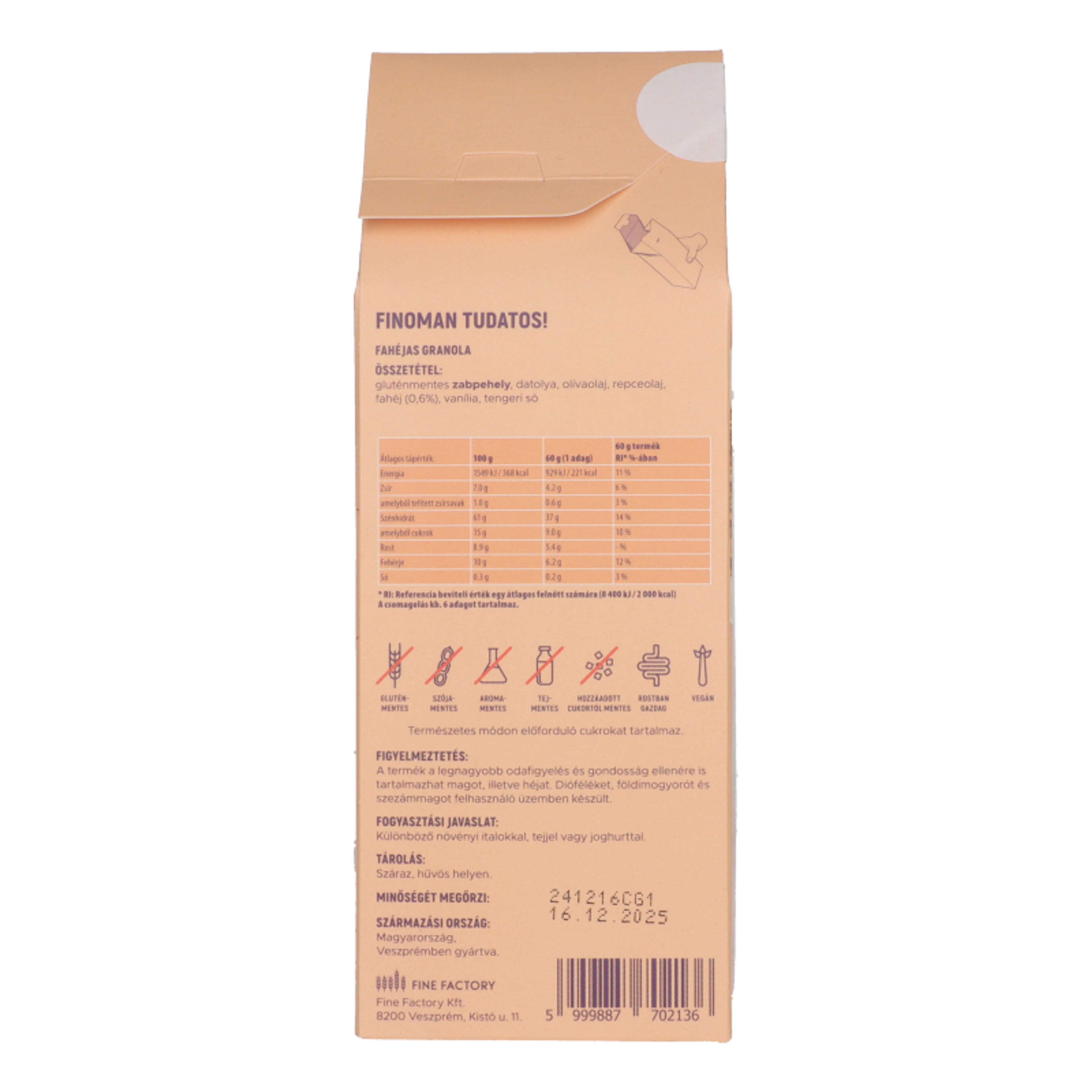 Hesters Life fahéjas granola - 320 g-3