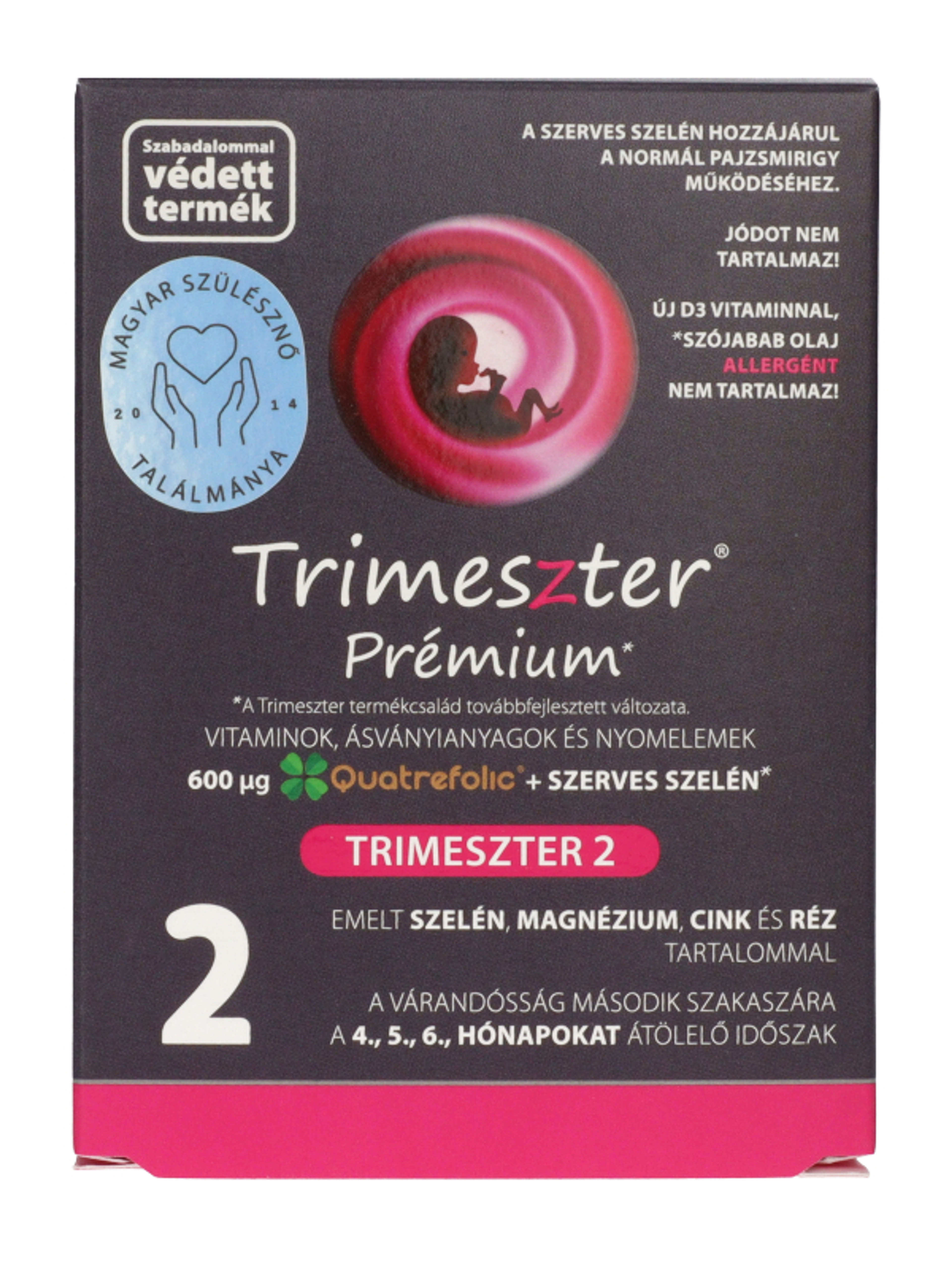 Trimeszter Premium 2 várandós vitamin 4-6 hónap - 60 db