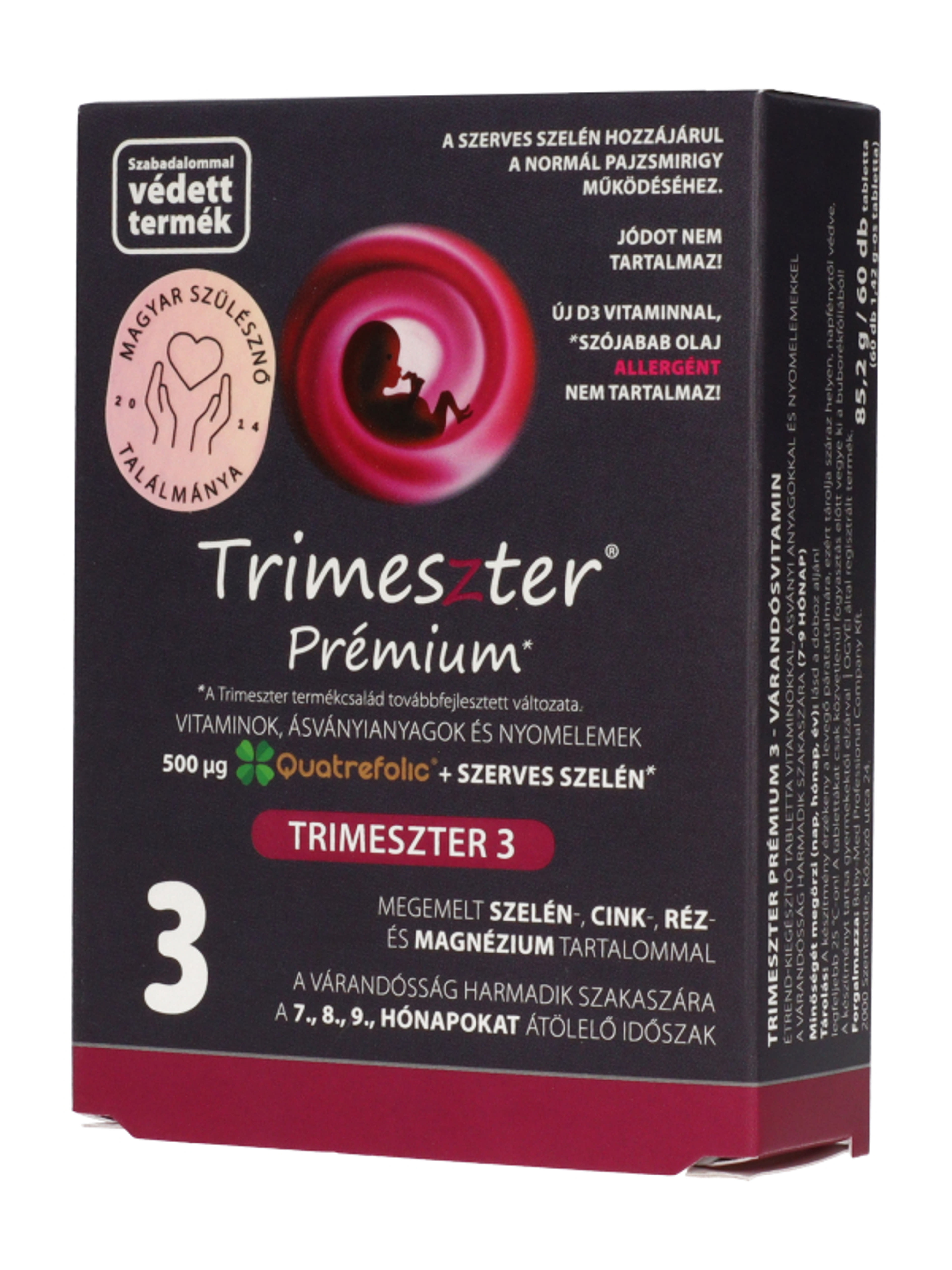 Trimeszter Premium 3 várandós vitamin 7-9hónap - 60 db-2