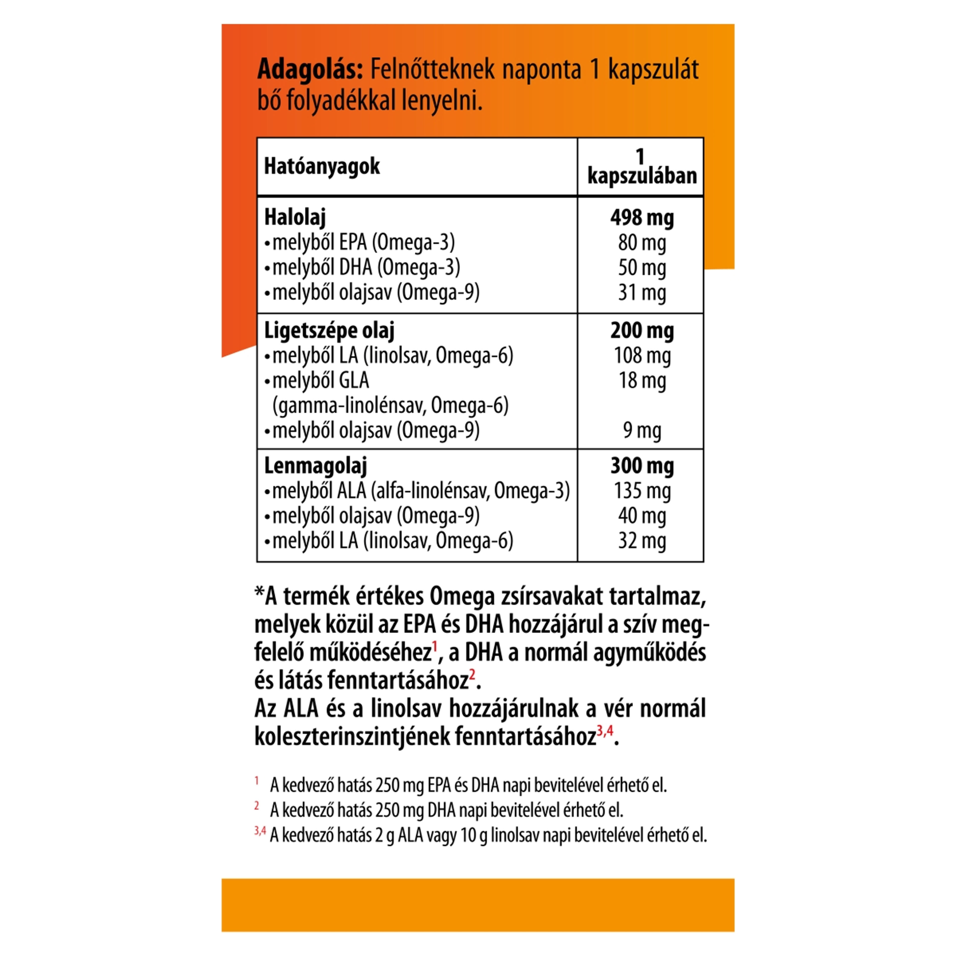 Bioco Omega 3-6-9 étrendkiegészítő tabletta - 60 db-3