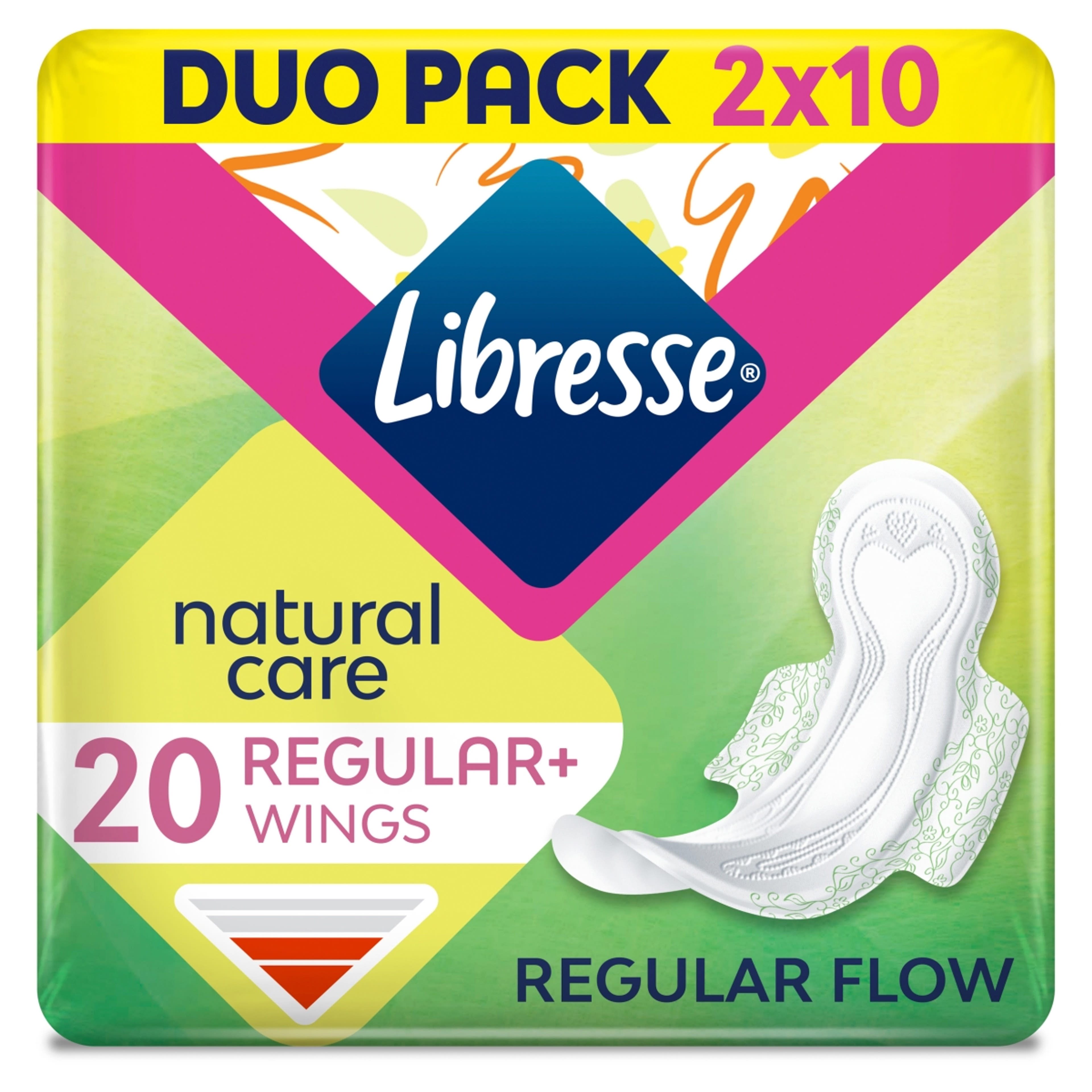 Libresse Natural Care Ultra Normal vékony illatmegköto szárnyas egészségügyi betét - 2 x 10 db-3