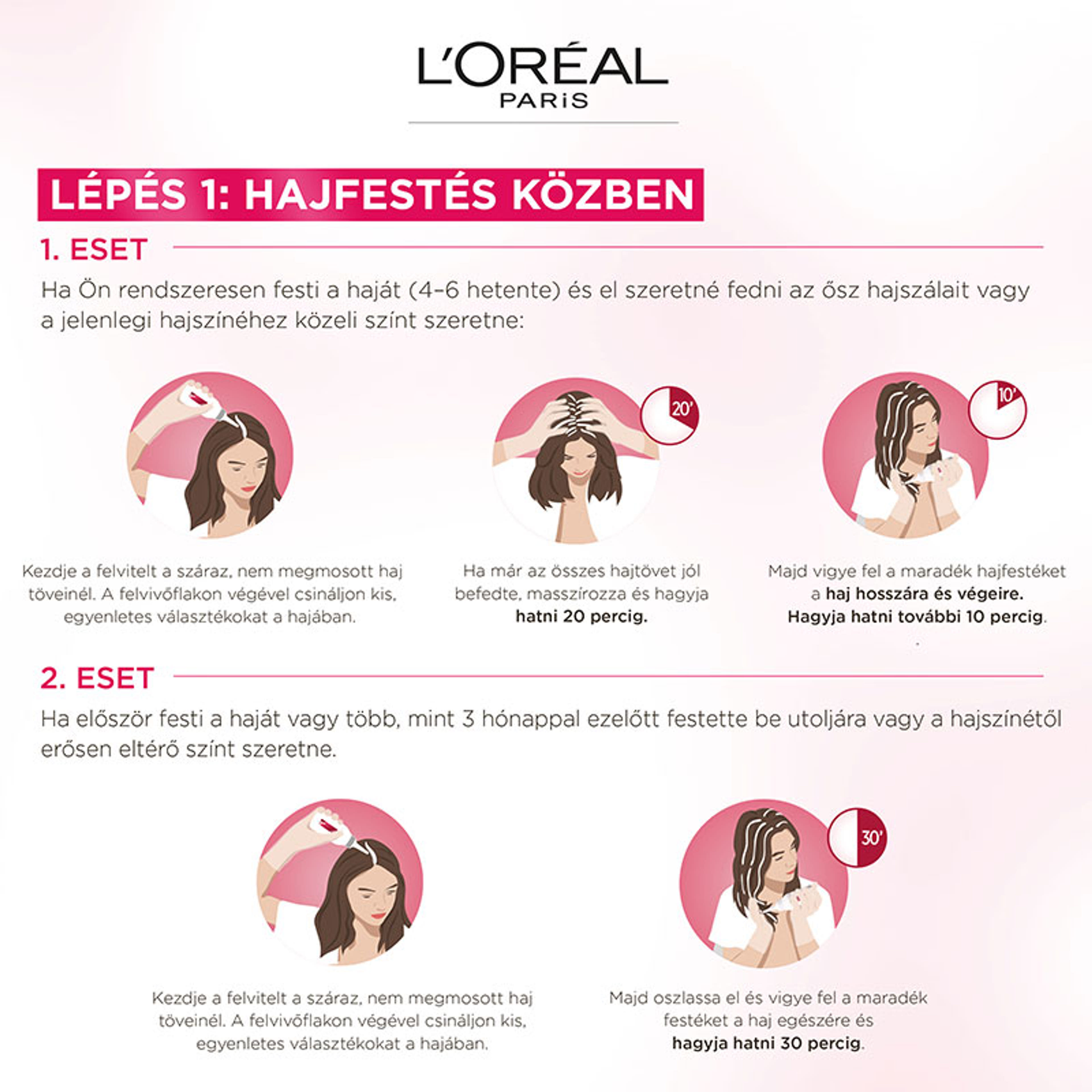 L'Oréal Paris Excellence krémes, tartós hajfesték 5.02 irizáló világosbarna - 1 db-8