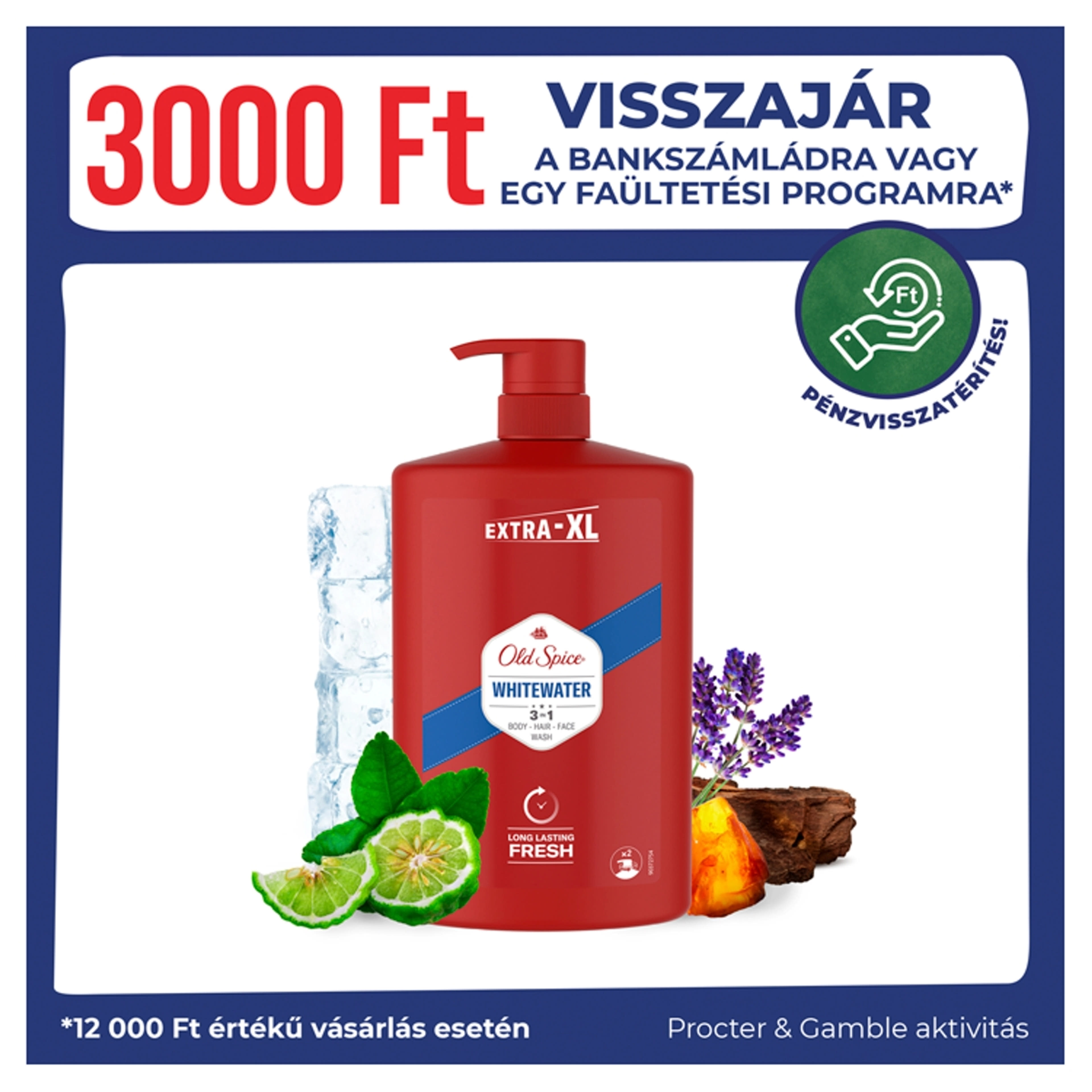 Old Spice Whitewater tusfürdő - 1000 ml