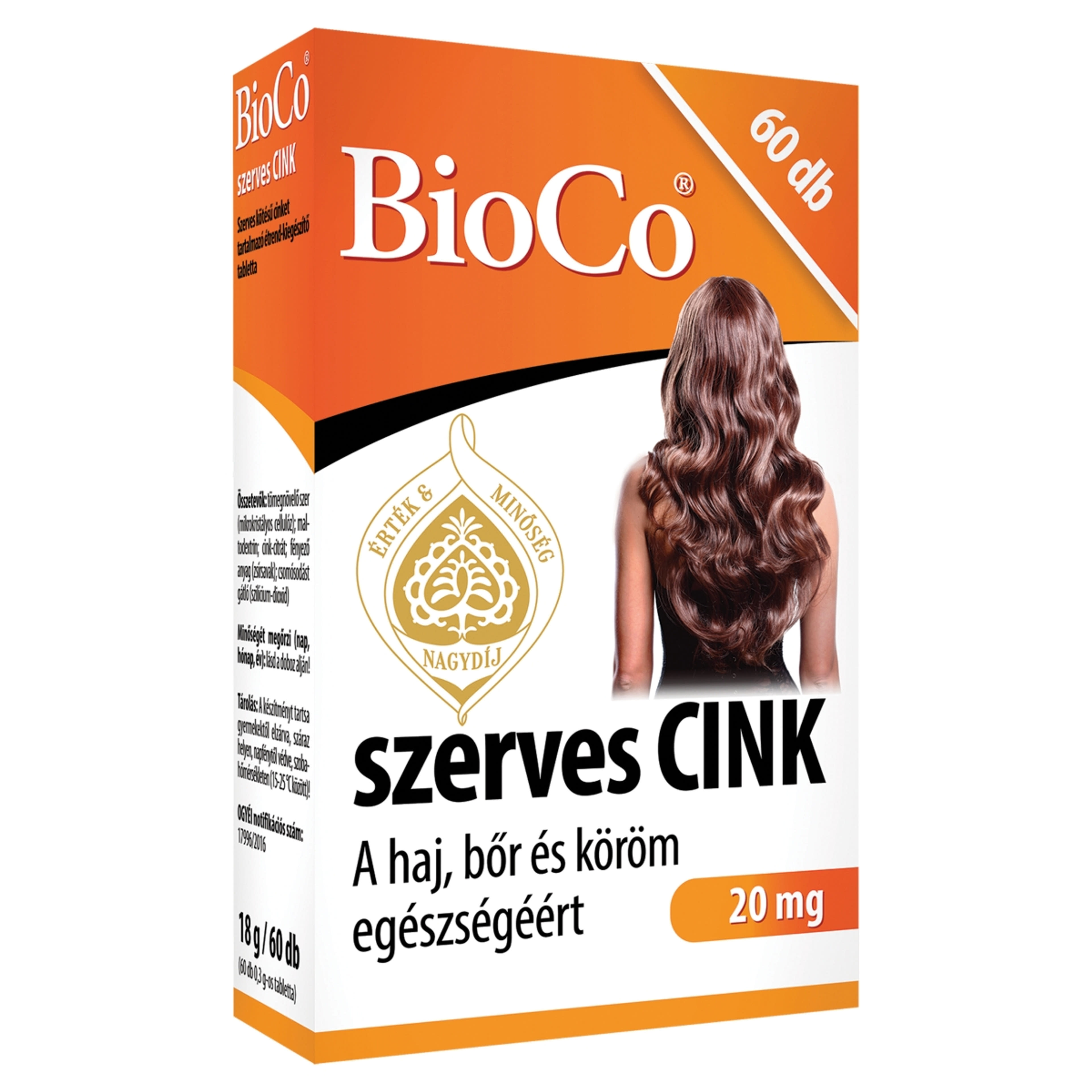 Bioco szerves cink tabletta - 60 db-2