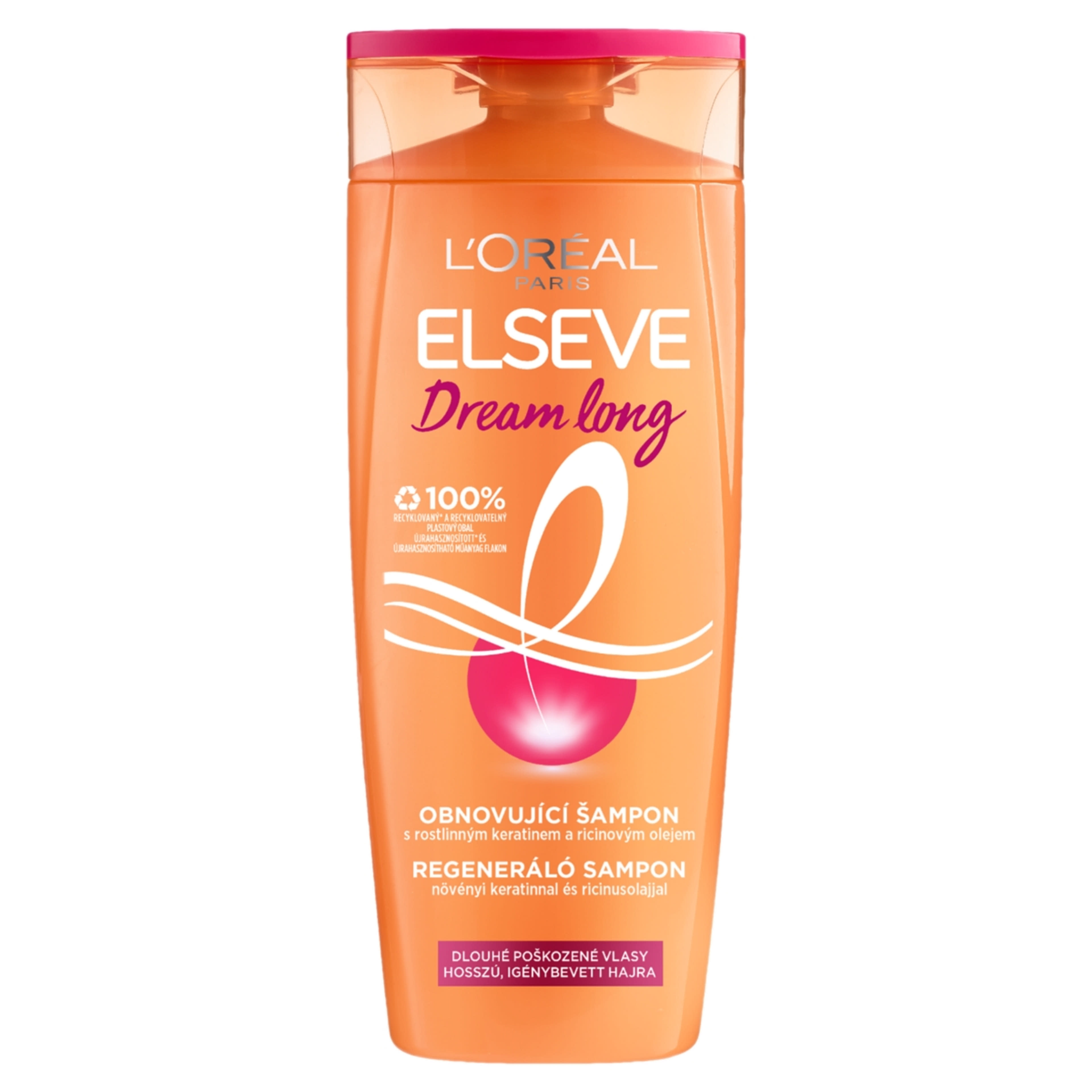 L'Oréal Paris Elseve Dream Long regeneráló sampon hosszú, igénybevett hajra - 400 ml-1