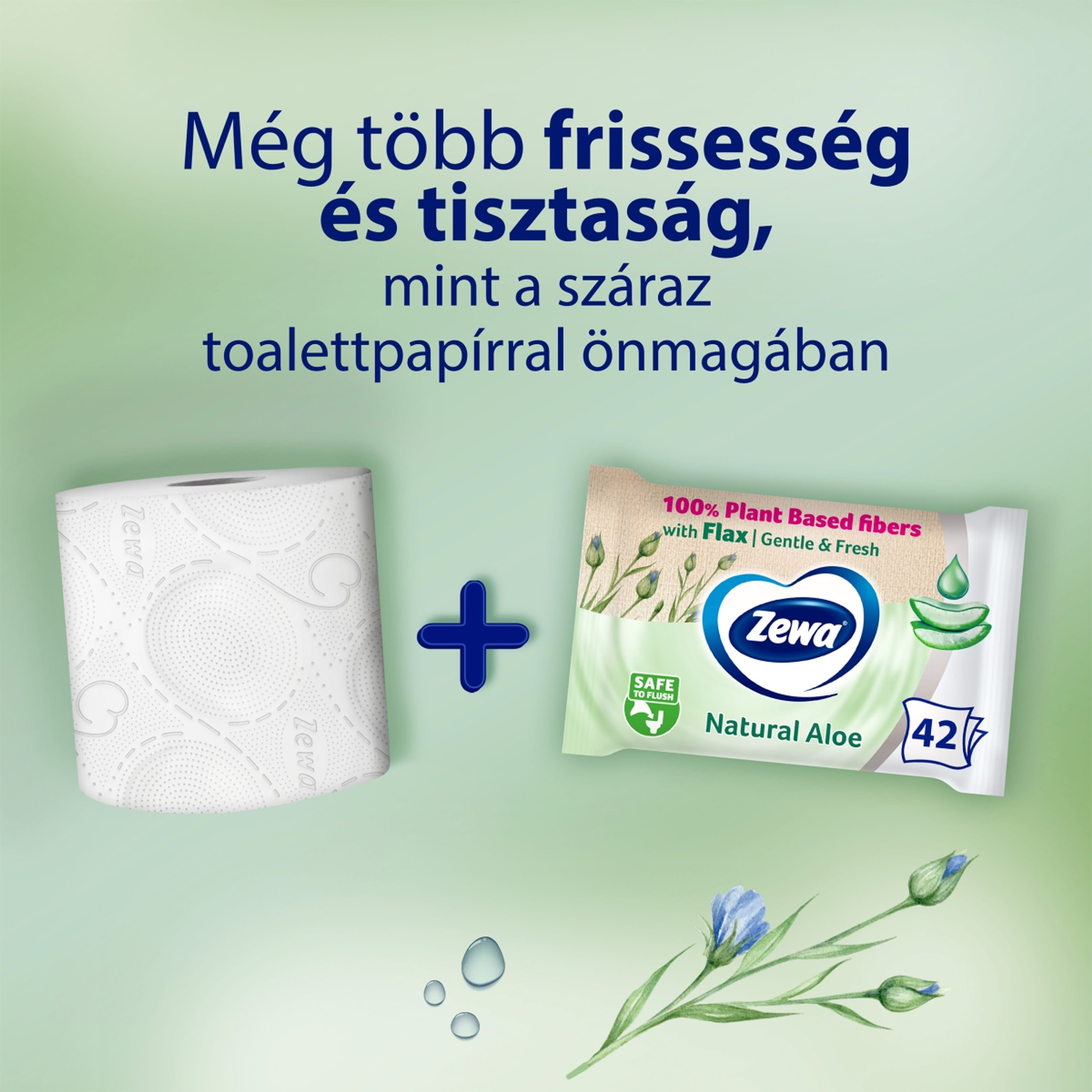 Zewa Aloe Vera nedves toalettpapapír - 42 db-6