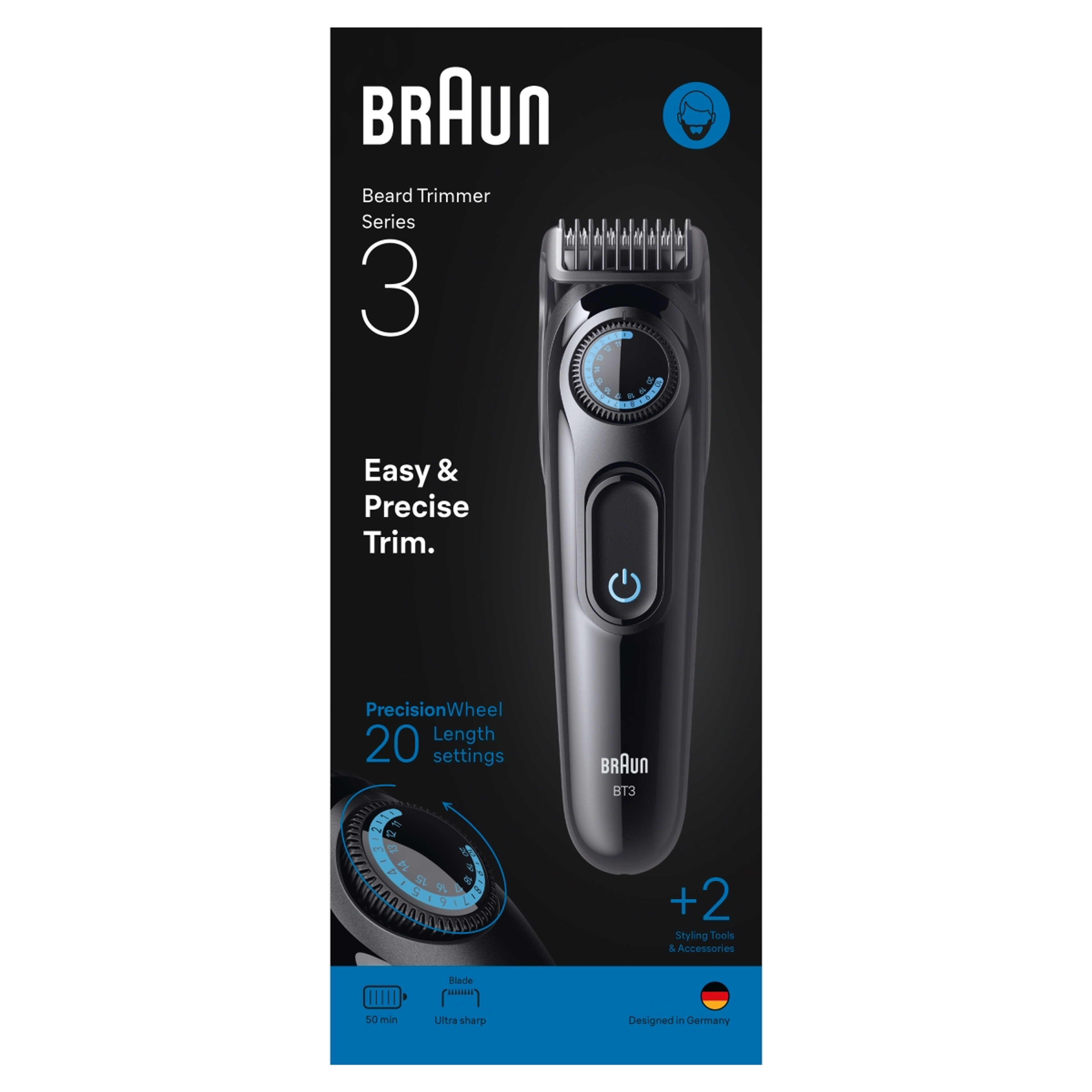 Braun Series 3 szakállvágó BT3500 /fekete - 1 db