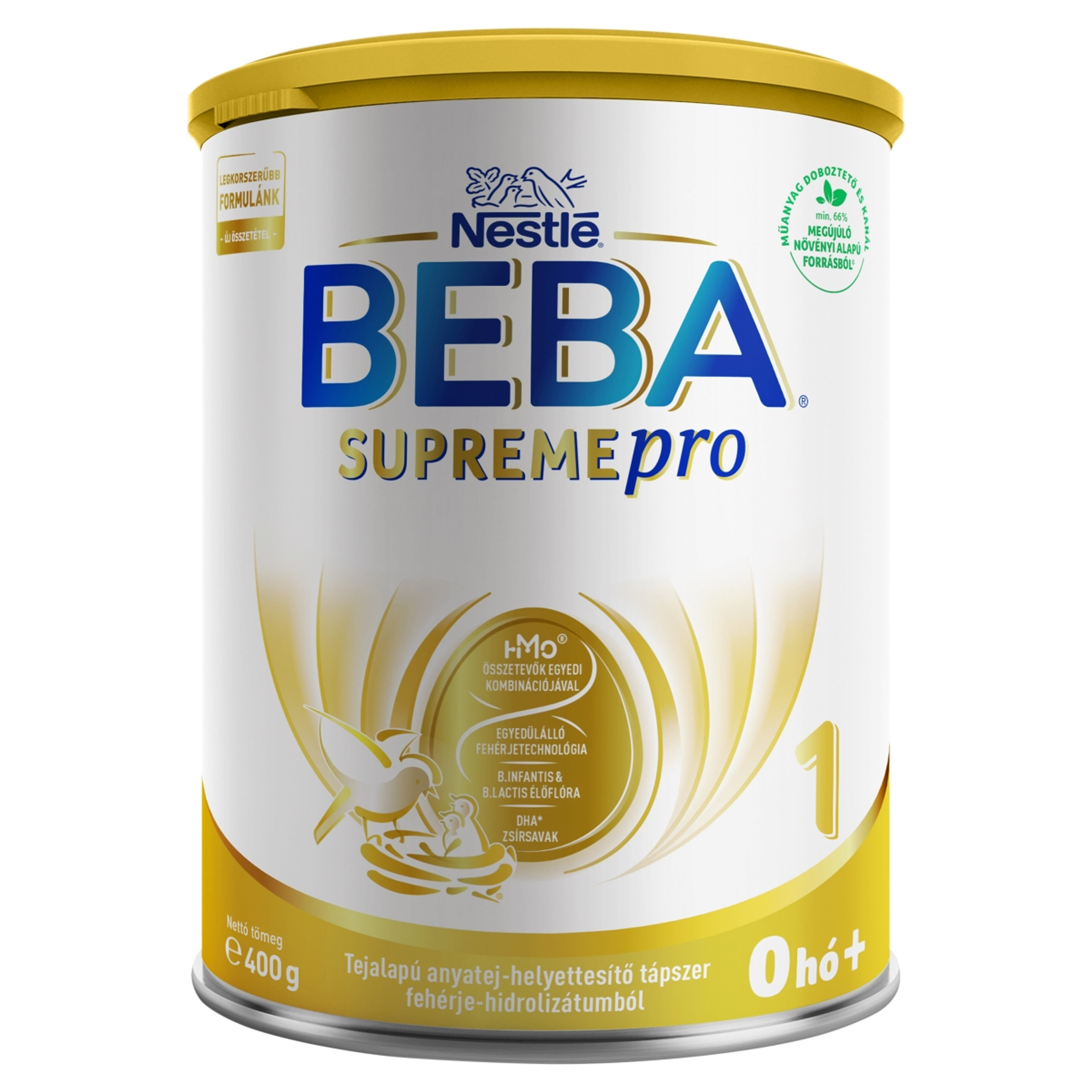 Beba SupremePro HA1 tejalapú anyatej-helyettesítő tápszer fehérje-hidrolizátumból 0 hónapos kortól - 400 g-1