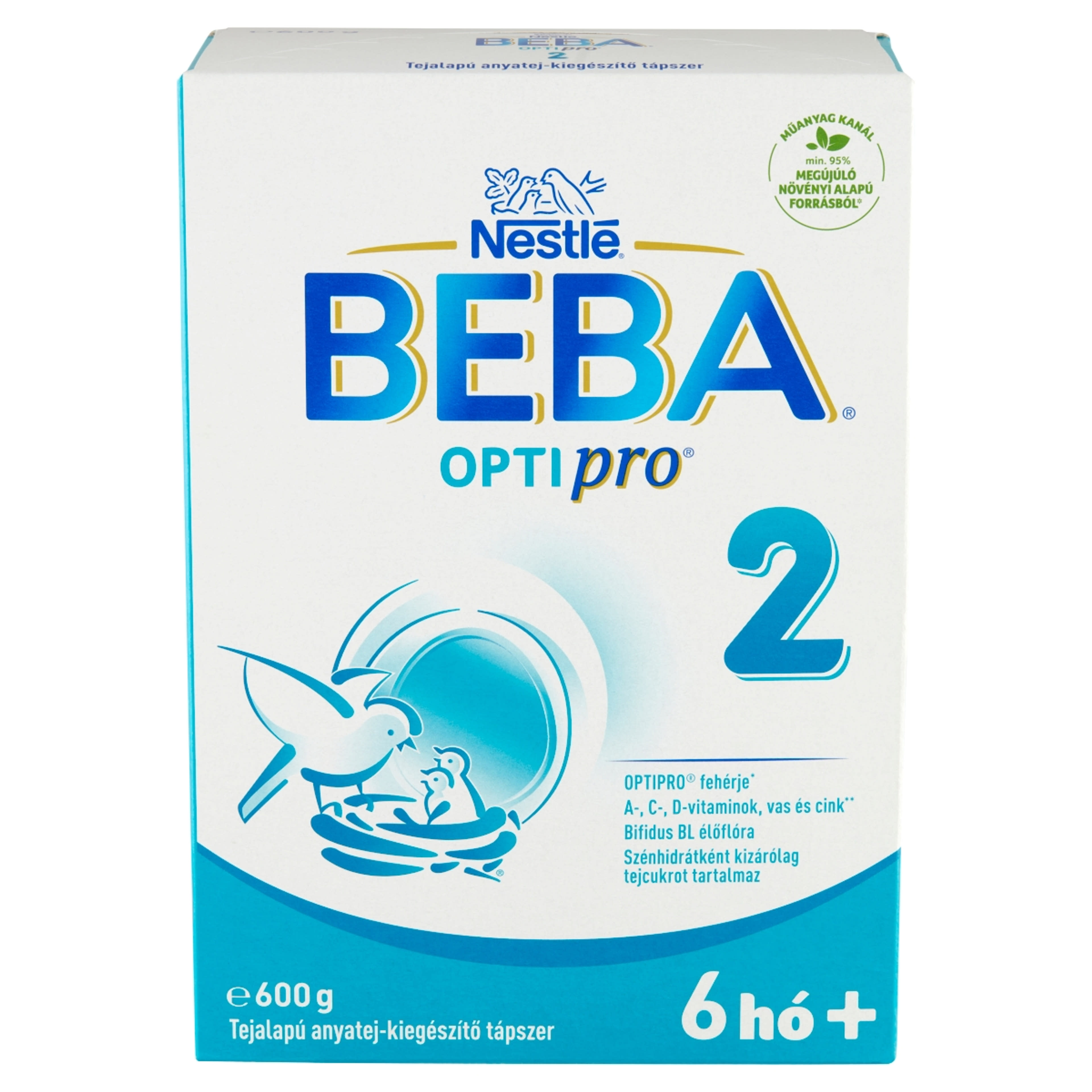 BEBA OPTIPRO 2 tejalapú anyatej-kiegészítő tápszer 6 hónapos kortól - 600 g-2