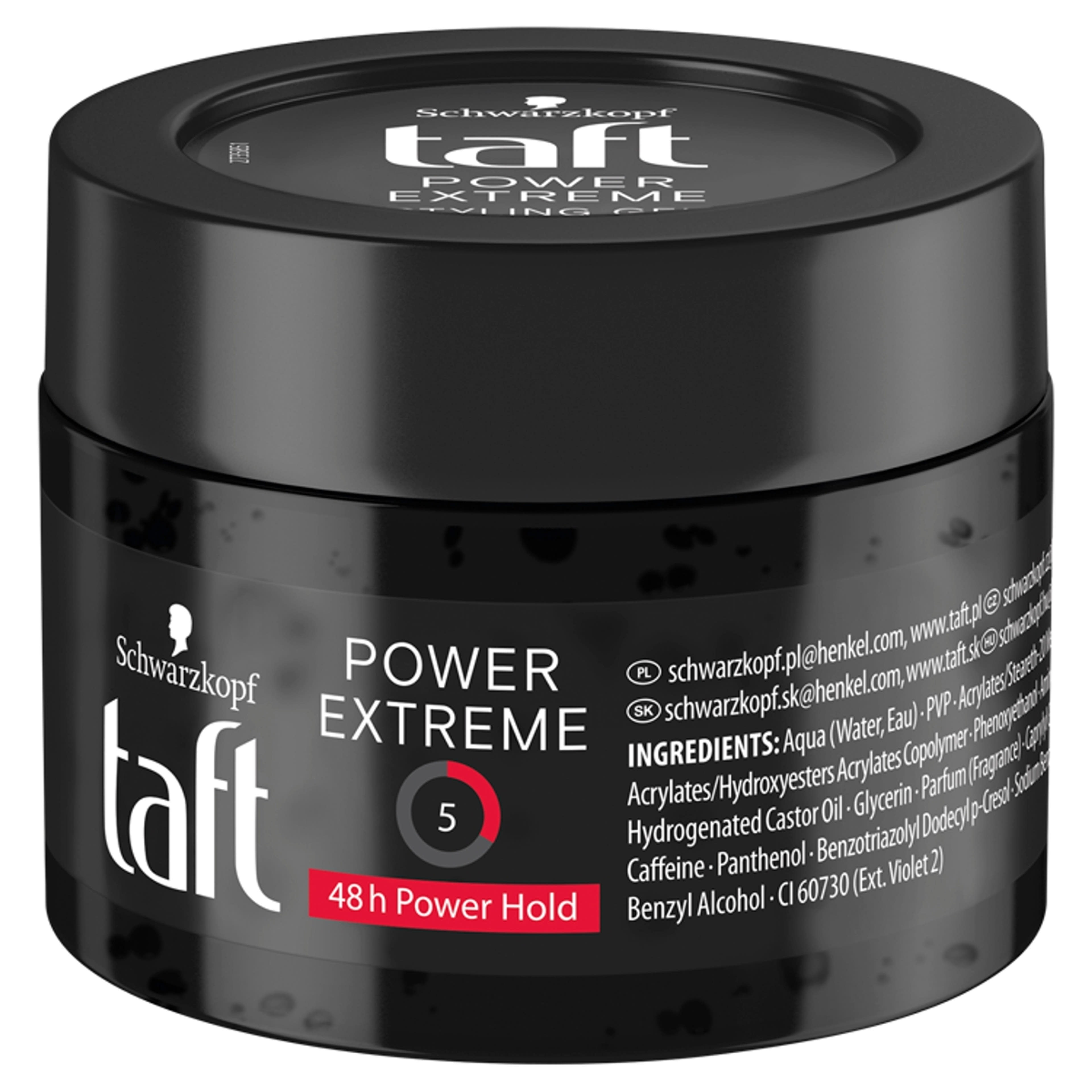 Taft Power Extrém Radikális Tartás hajzselé - 250 ml