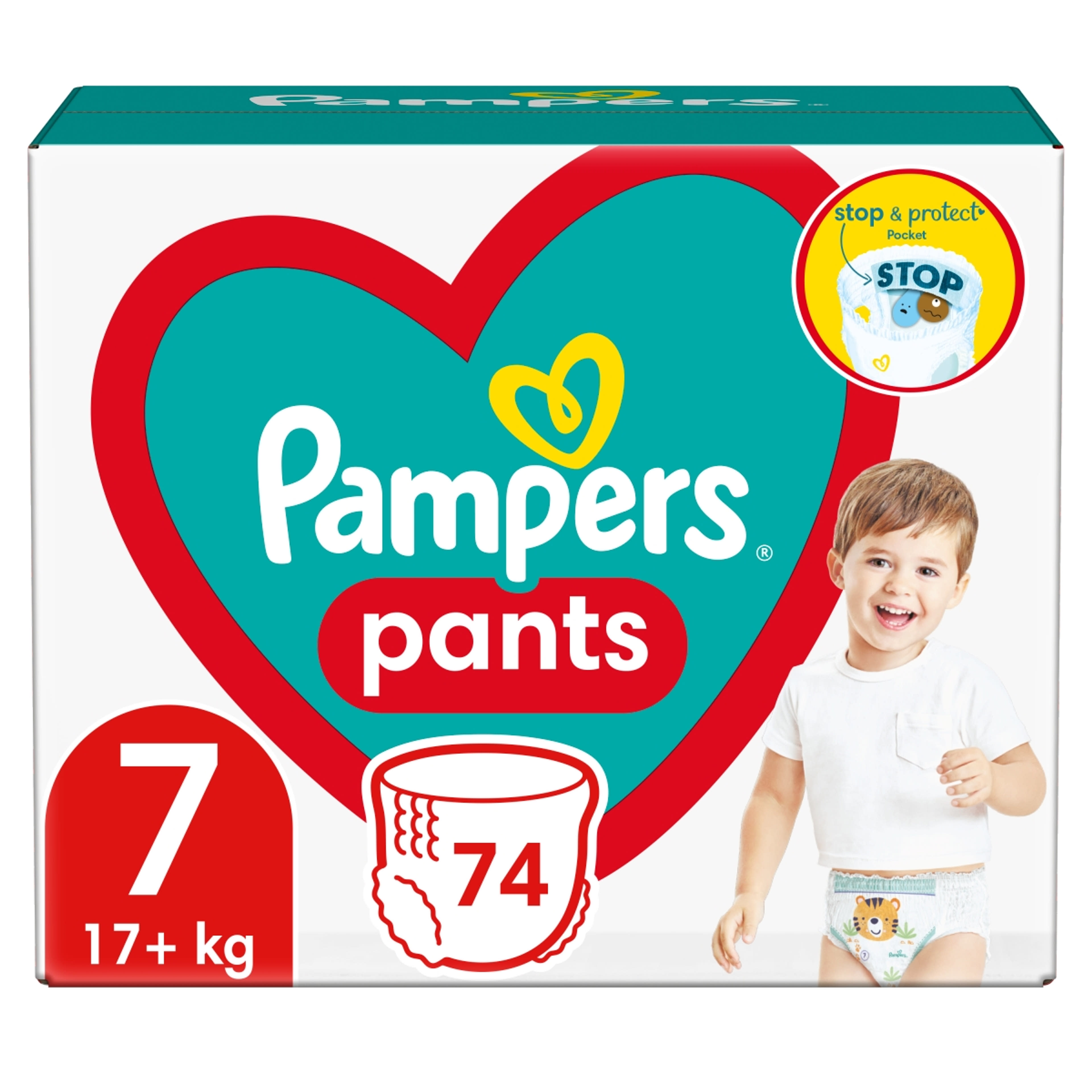 Pampers Pants mega pack+ 7-es 17+ kg - 74 db-3