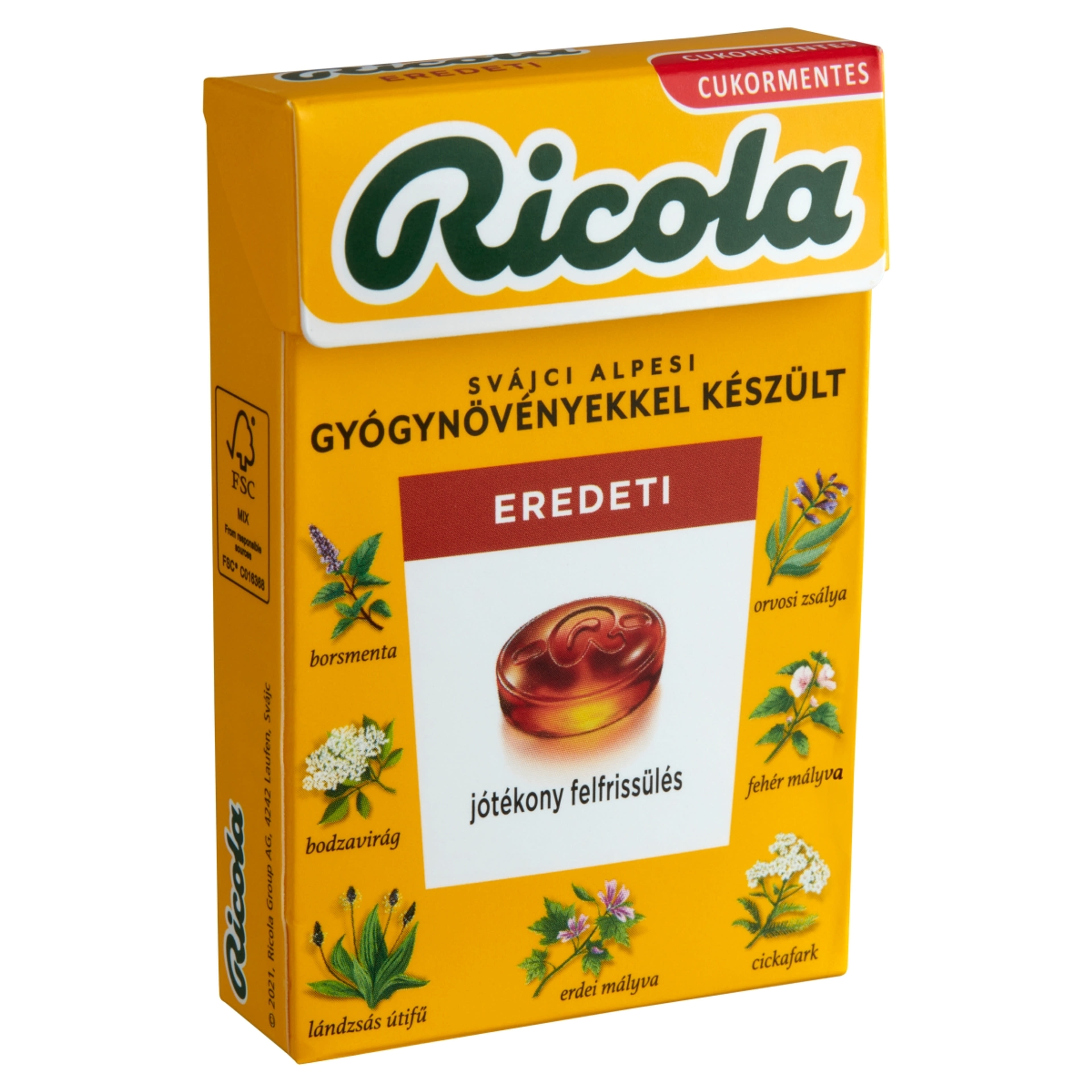 Ricola Original Herb gyógynövényes cukorka - 40 g-2