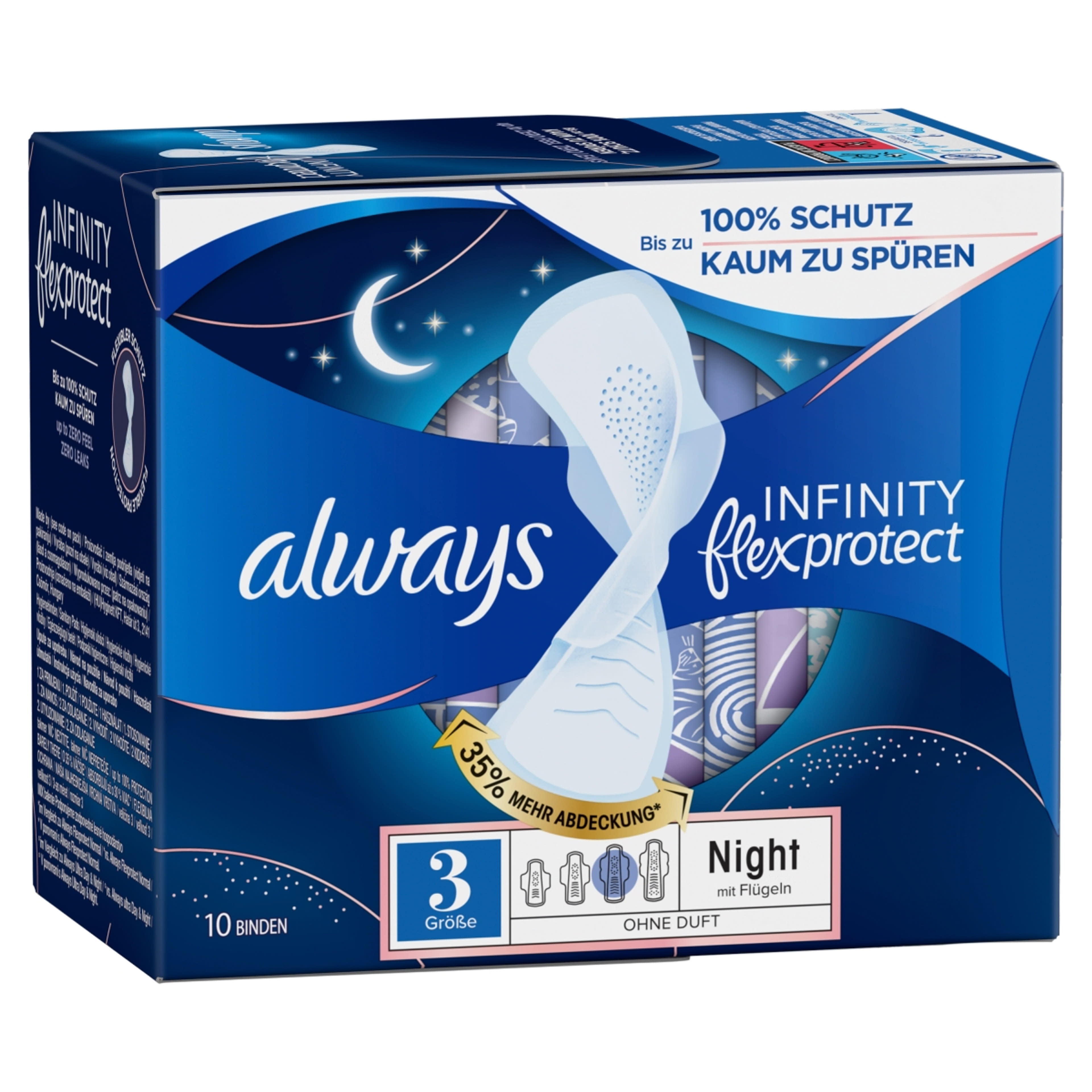 Always egészségügyi betét infinity night - 10 db-2