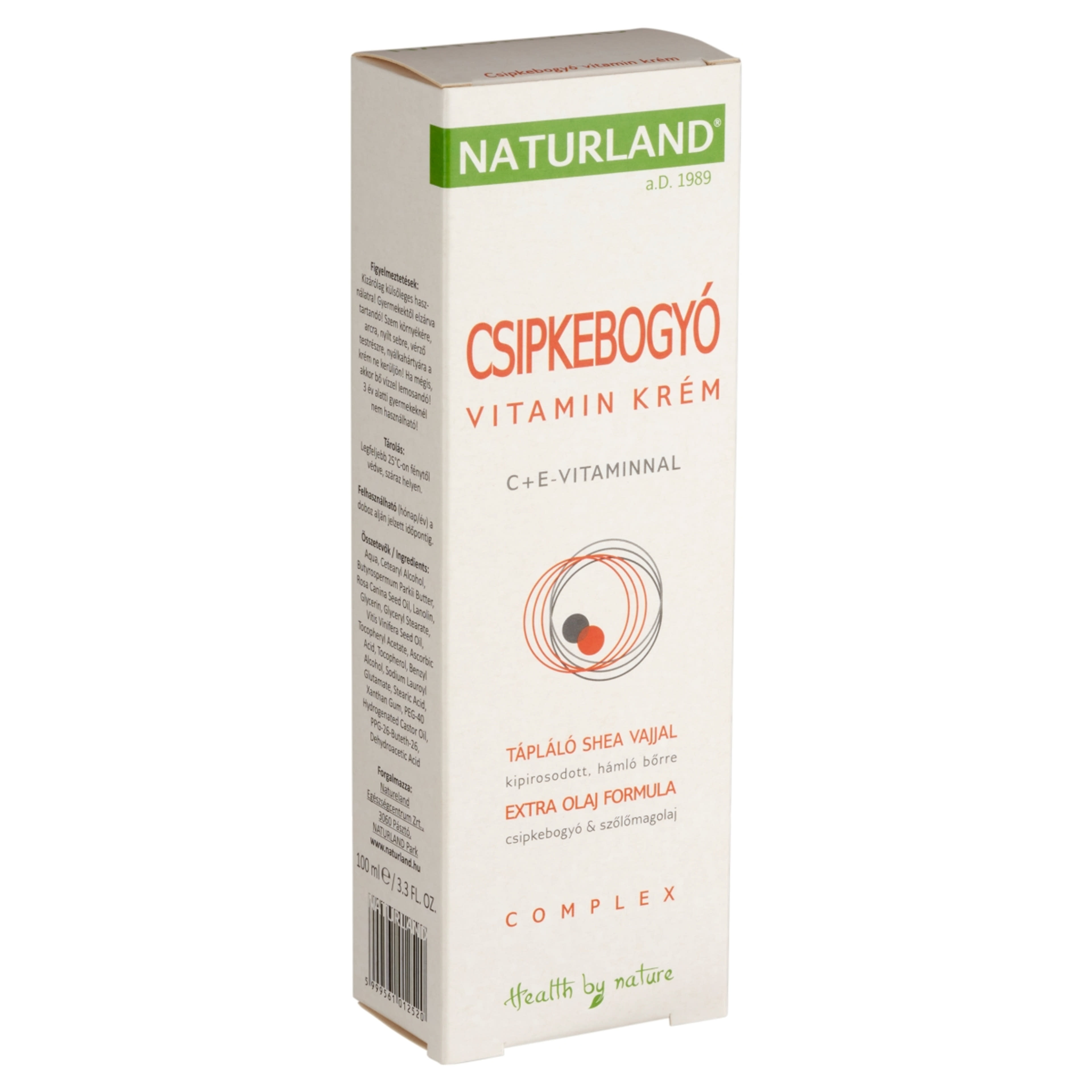 Naturland Csipkebogyó vitamin krém - 100 ml-2