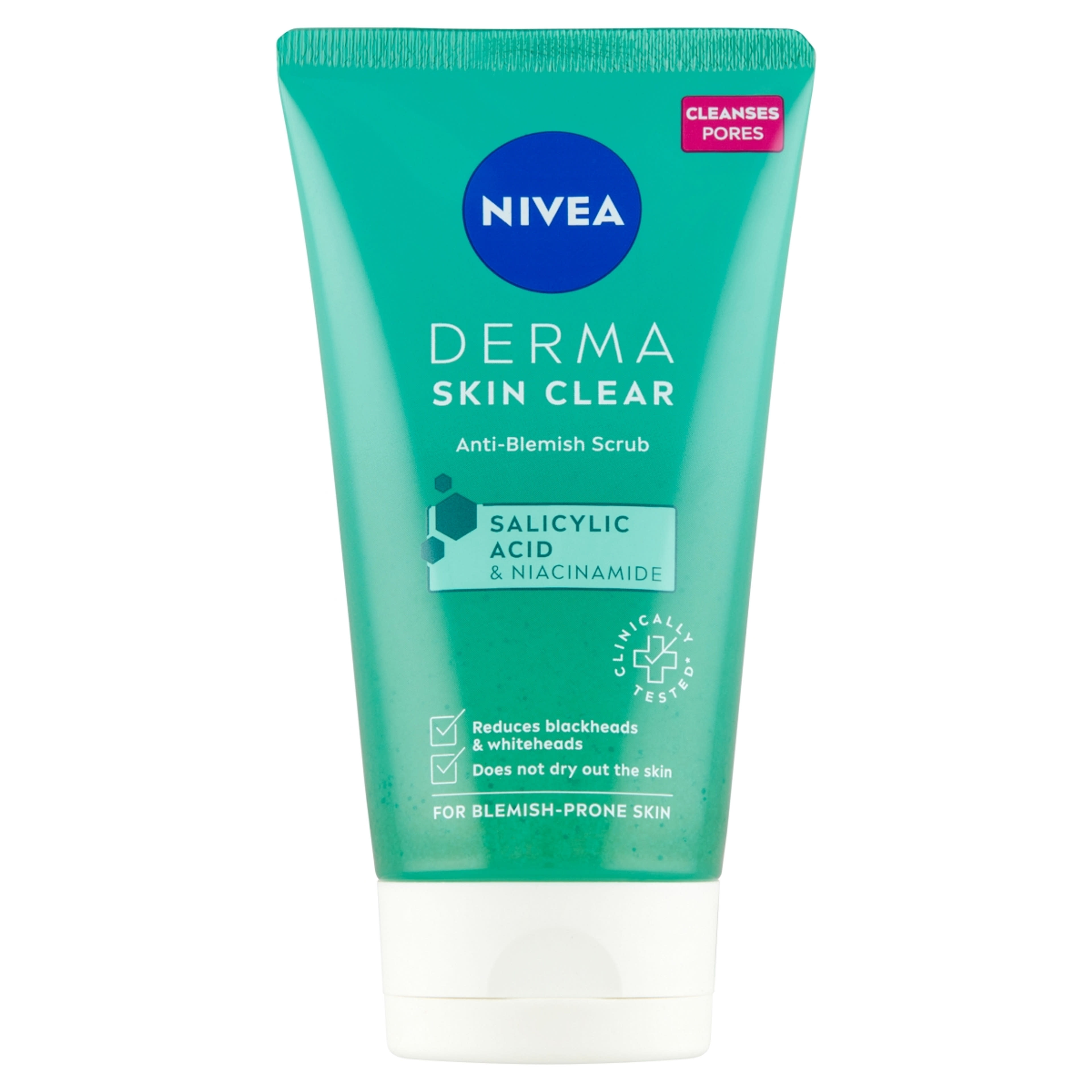 Nivea Derma Skin Clear tisztító hatású bőrradír - 150 ml