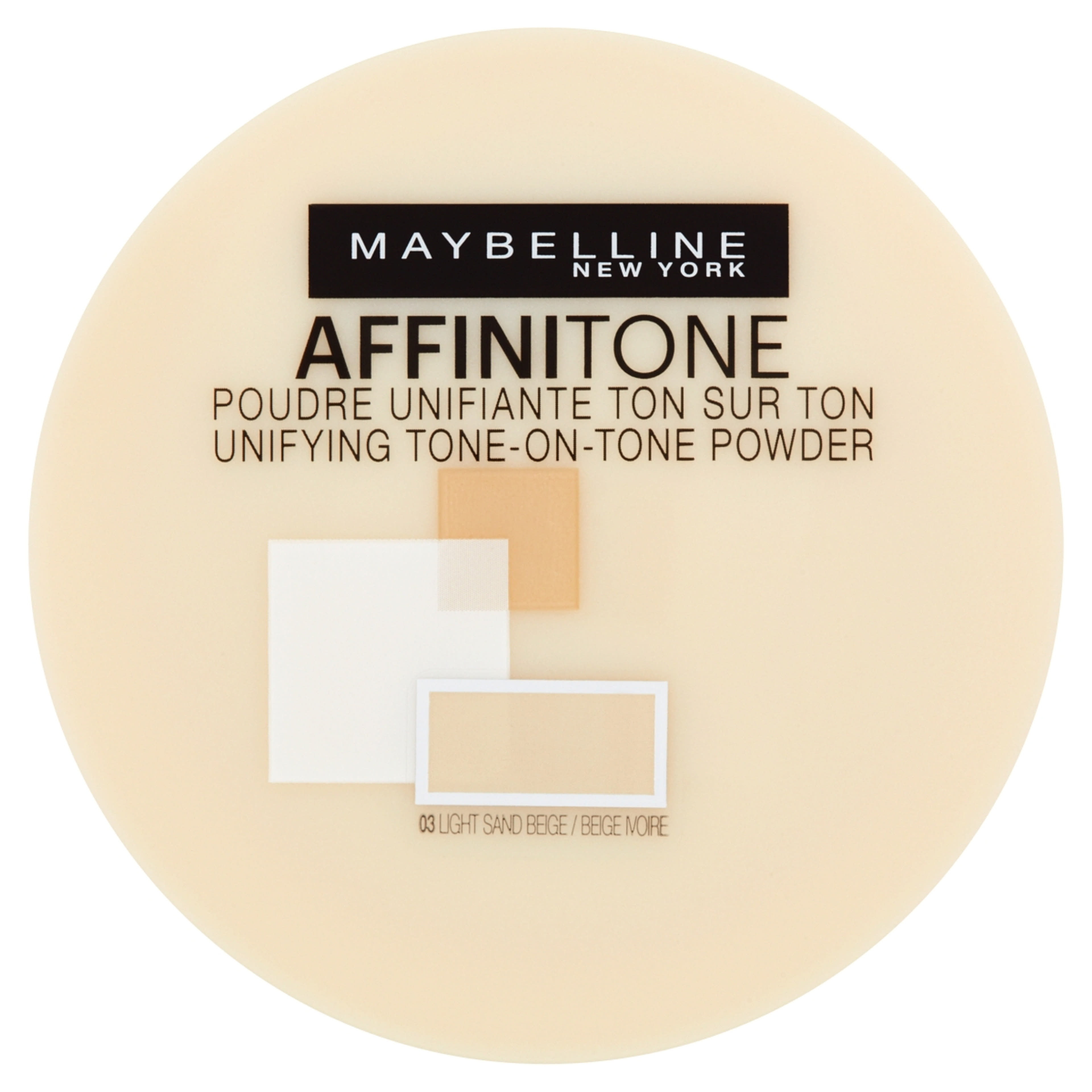 Maybelline Affinitone púder, 03 Light Sand Beige - 1 db-1