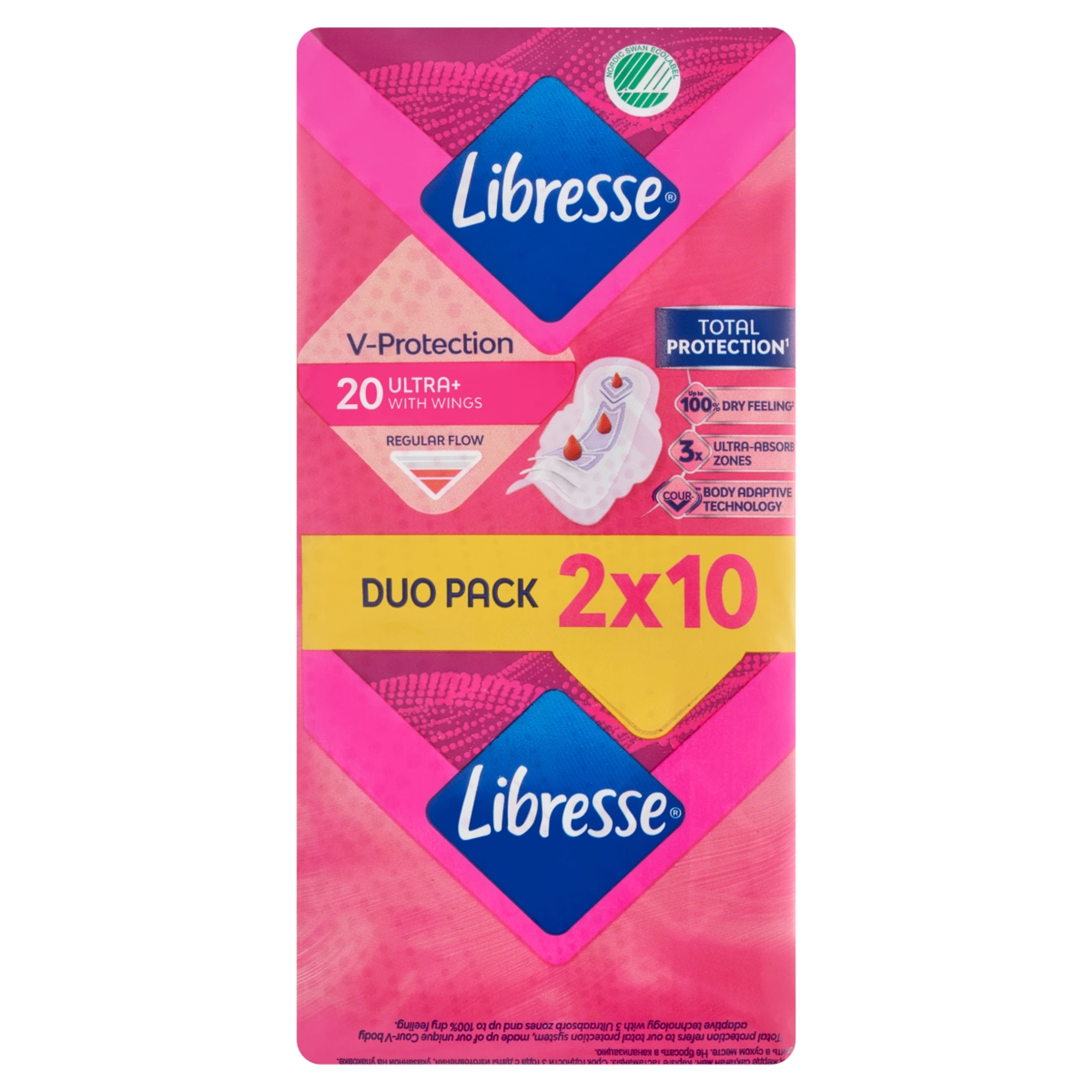 Libresse Ultra Thin Normal vékony szárnyas egészségügyi betét - 20 db