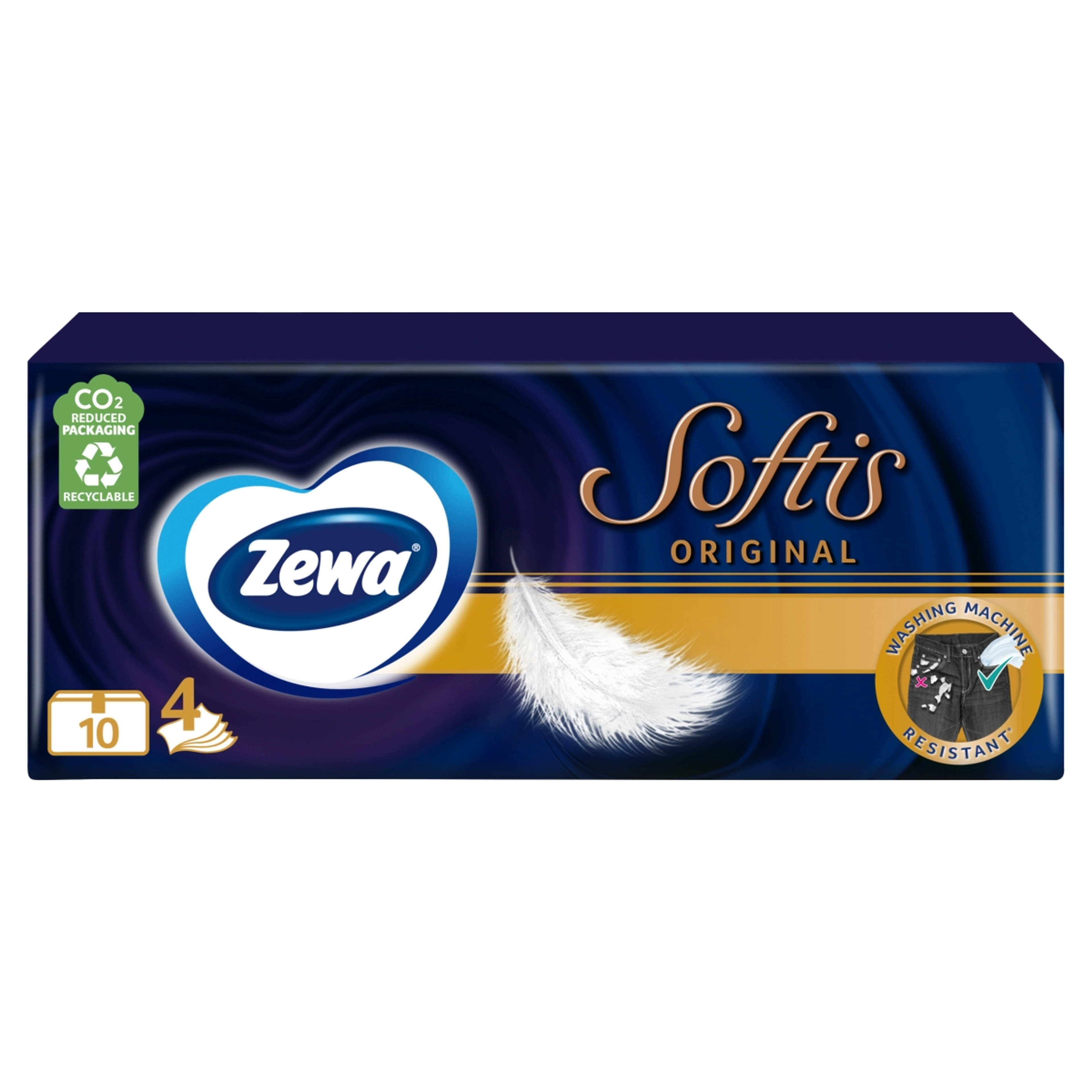 Zewa Softis papírzsebkendő, 3 rétegű 10x9 db - 90 db-5