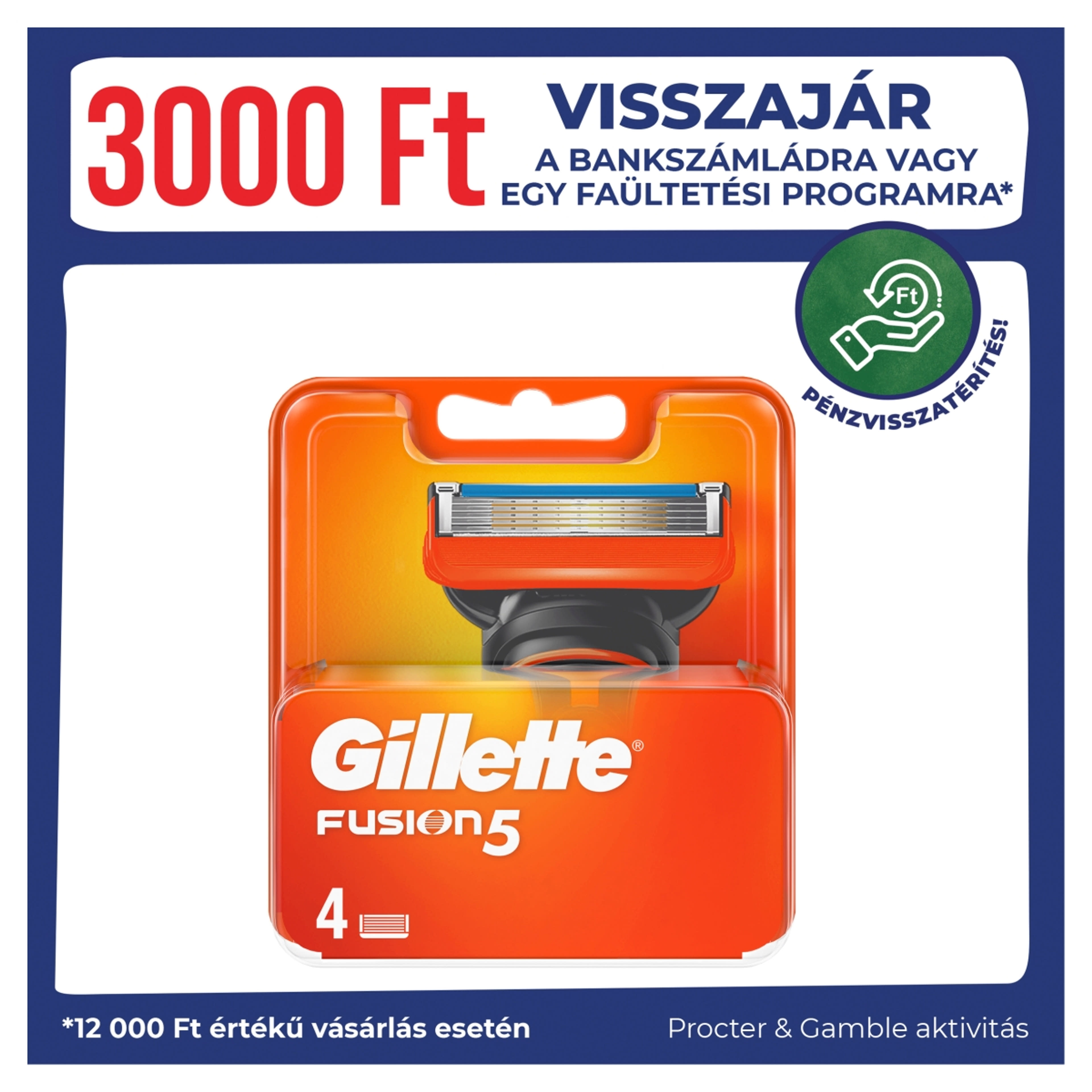 Gillette Fusion 5 pengés borotvabetét - 4 db