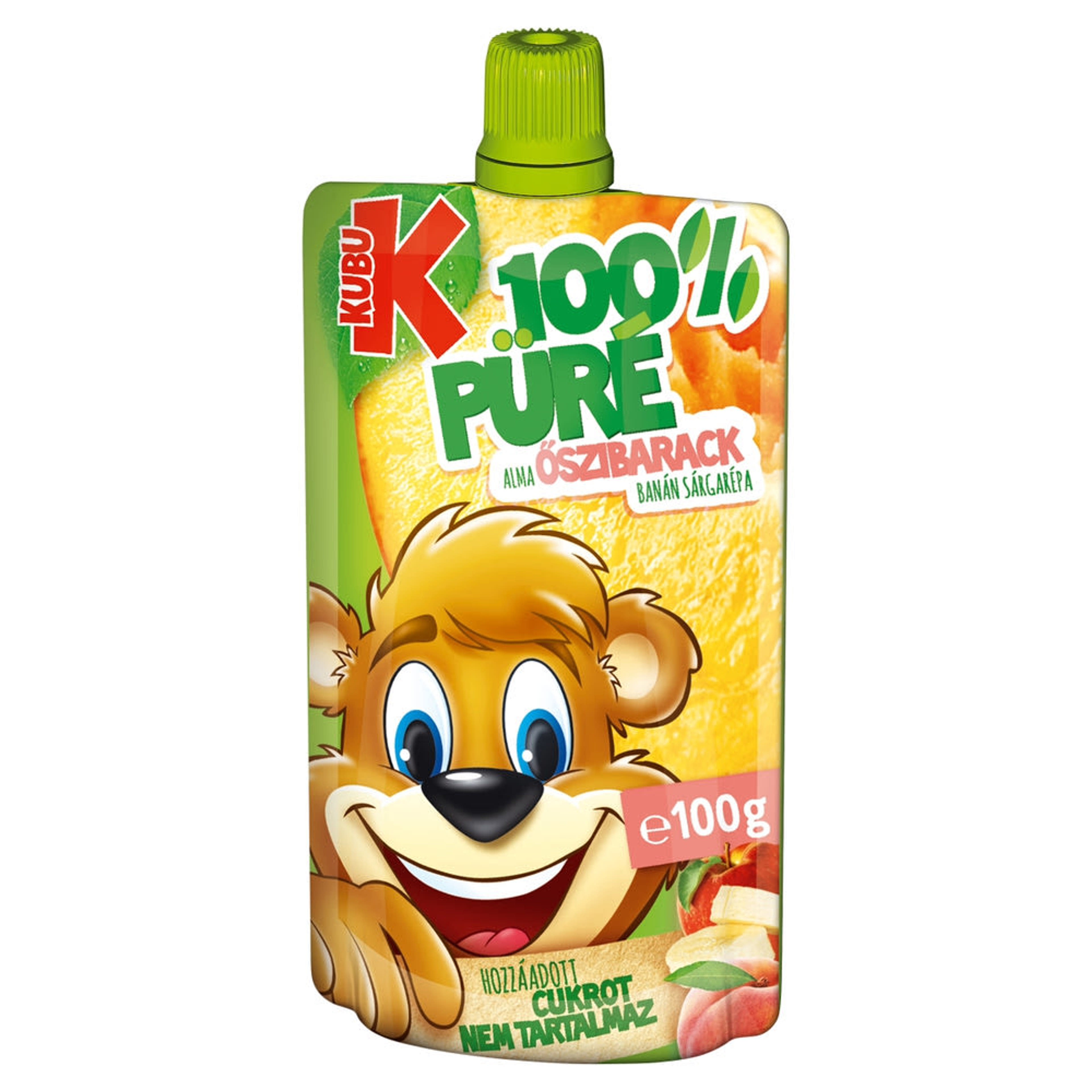 Kubu gyümölcspüré alma - barack - banán - répa - 100 g