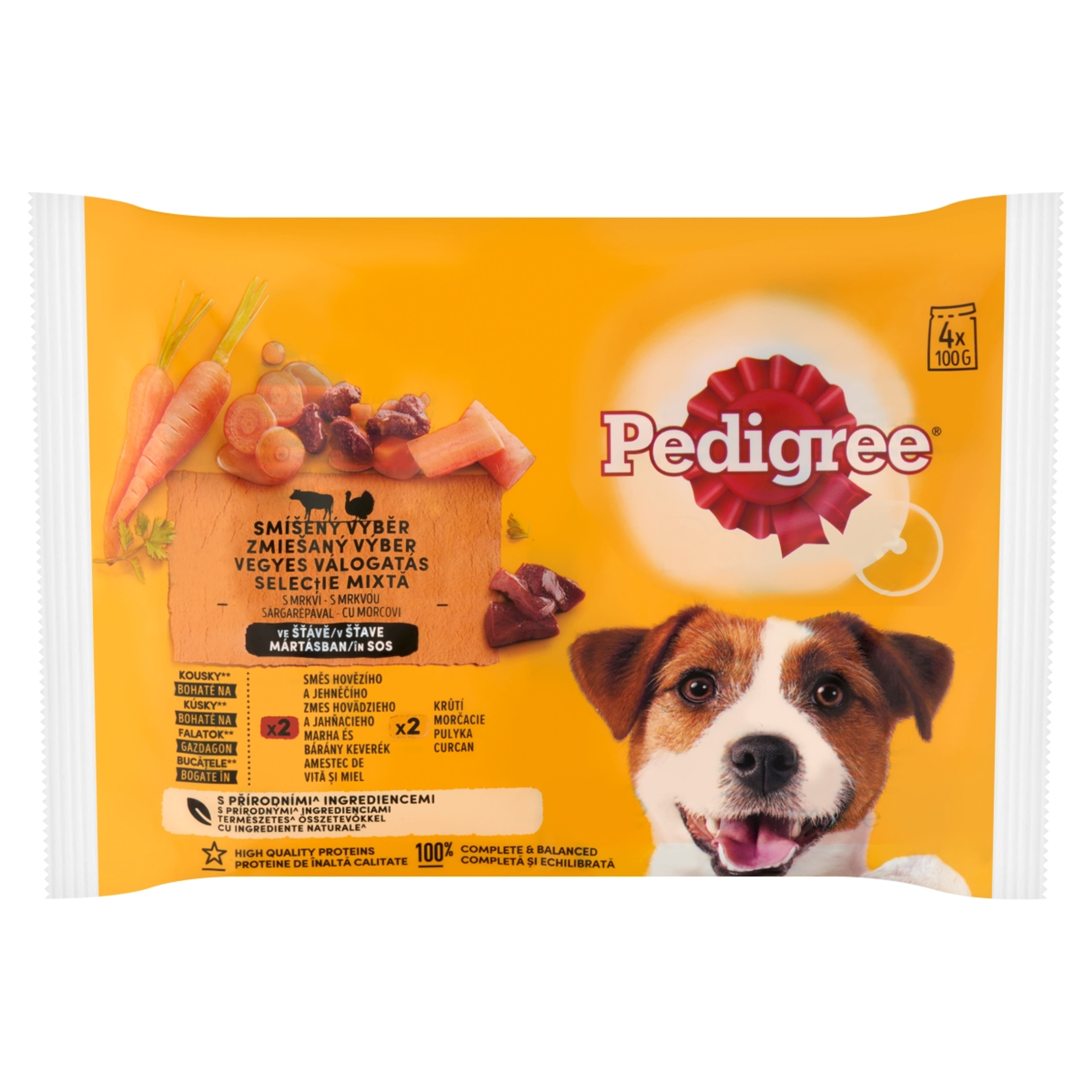 Pedigree Bonus Pack alutálas teljes értékű állateledel felnőtt kutyák számára - 4 x 100 g-2