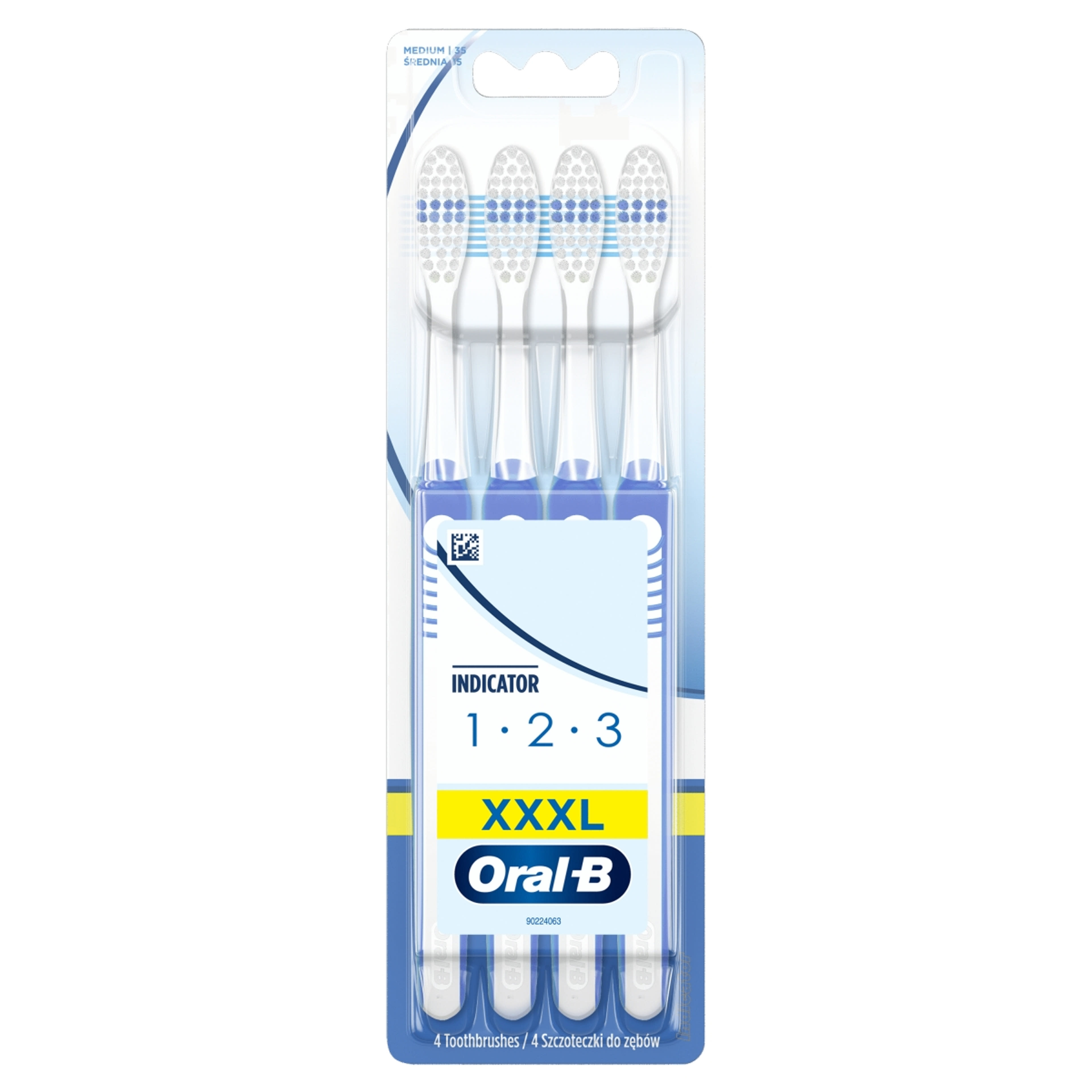 Oral-B 123 Indicator medium fogkefe - 4 db