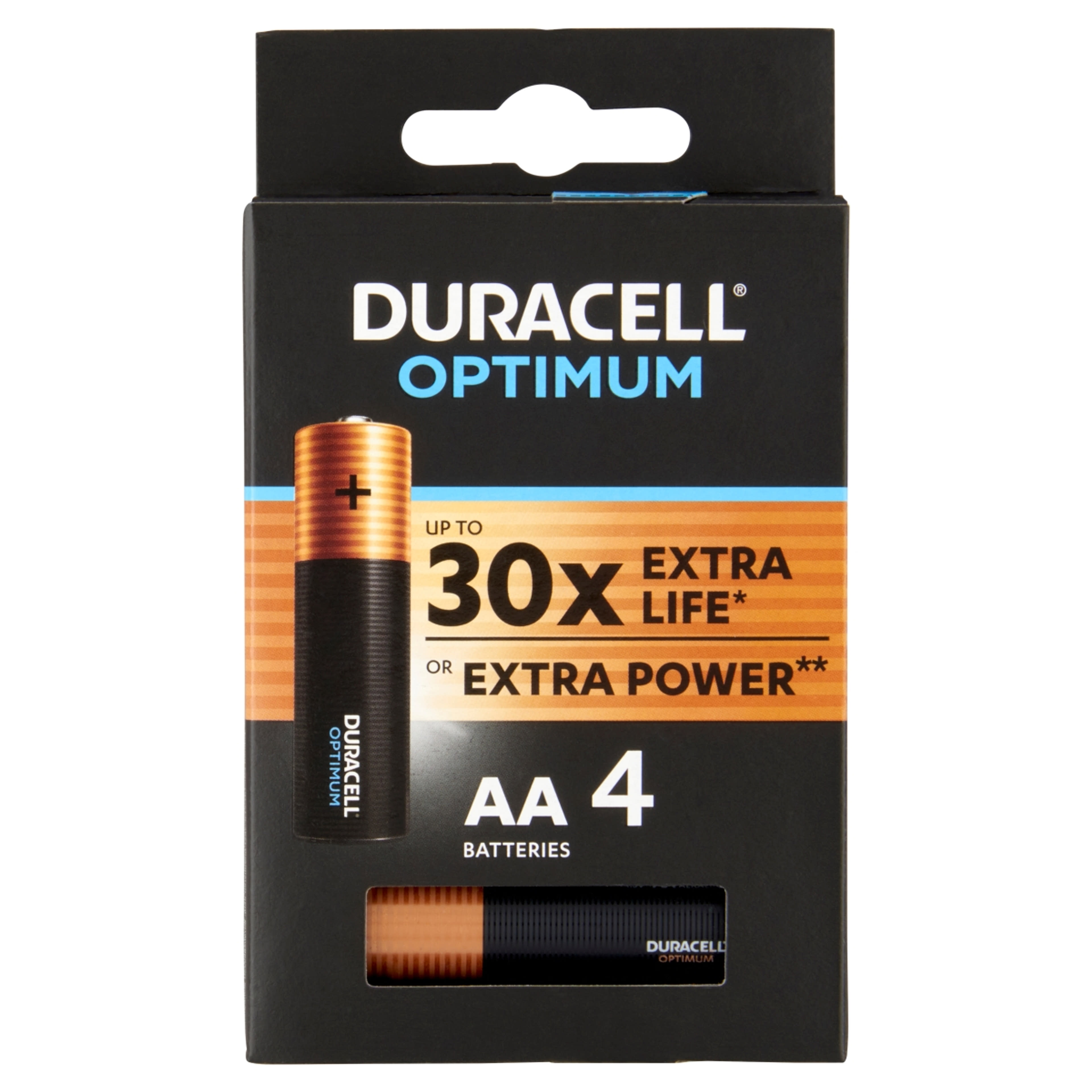 Duracell Optimum Extra Power MX 1500 AA 1,5 V alkáli elem - 4 db