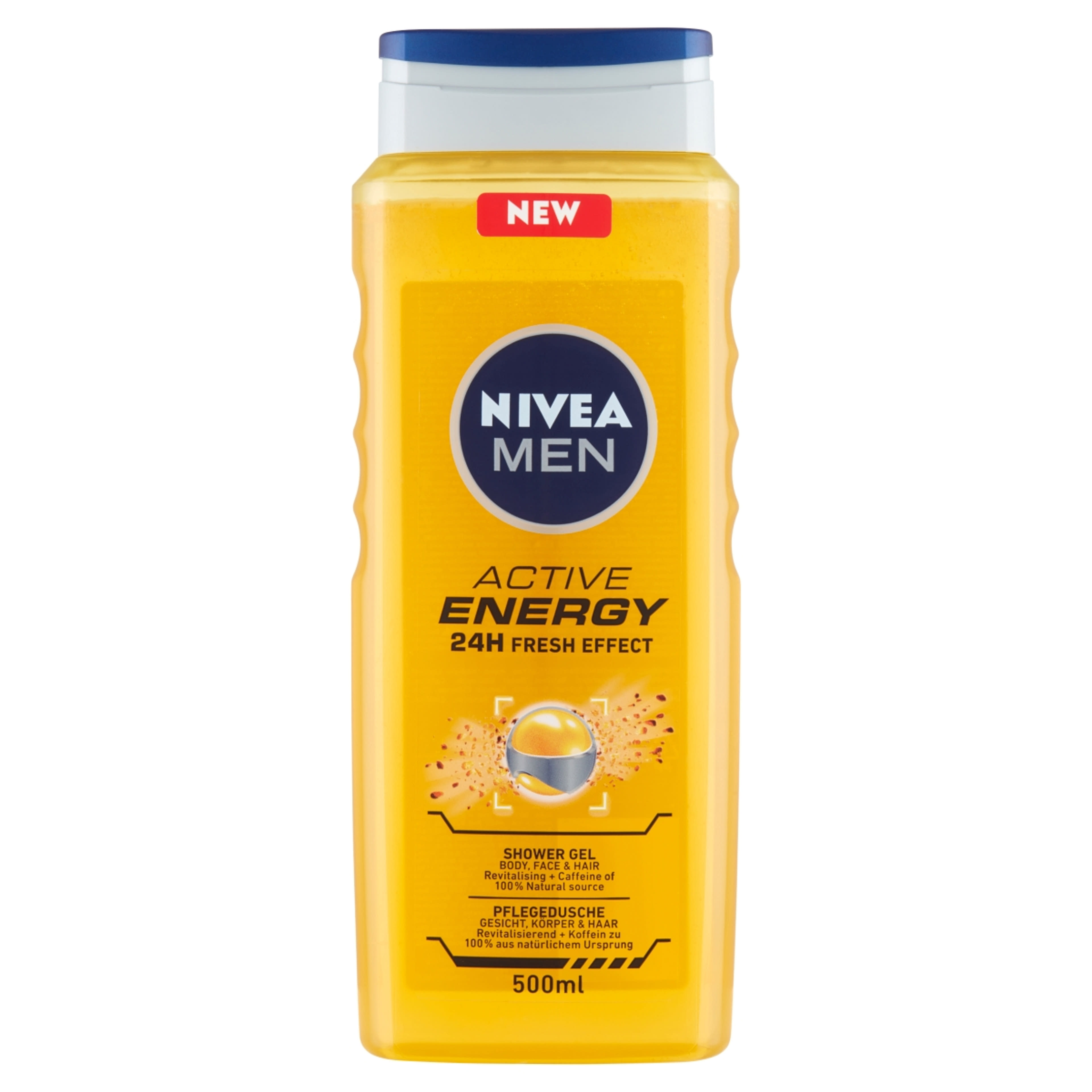 Nivea men tusfürdő active energy - 500 ml