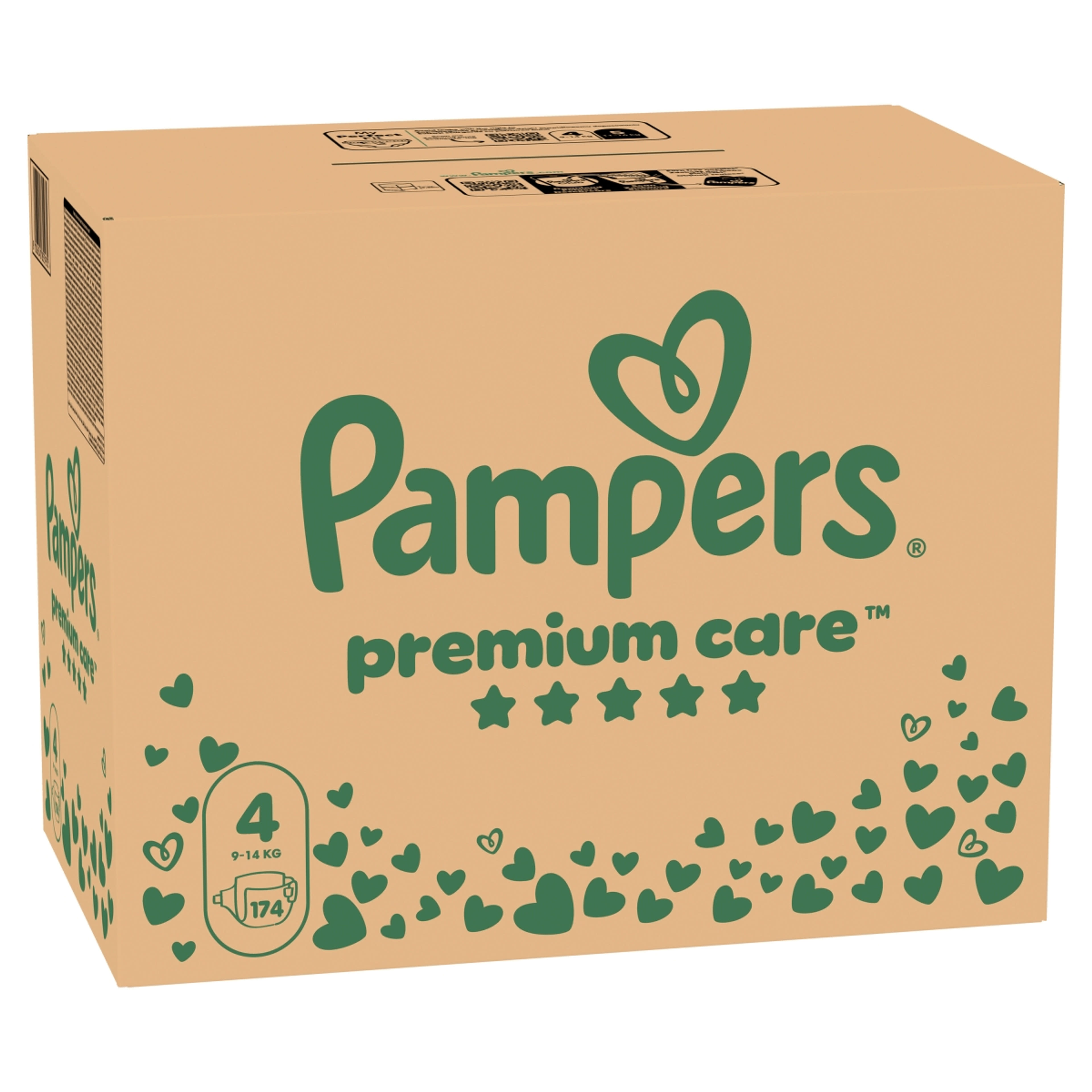 Pampers Premium Care pelenka 4-es méret, 9-14 kg - 174 db-2