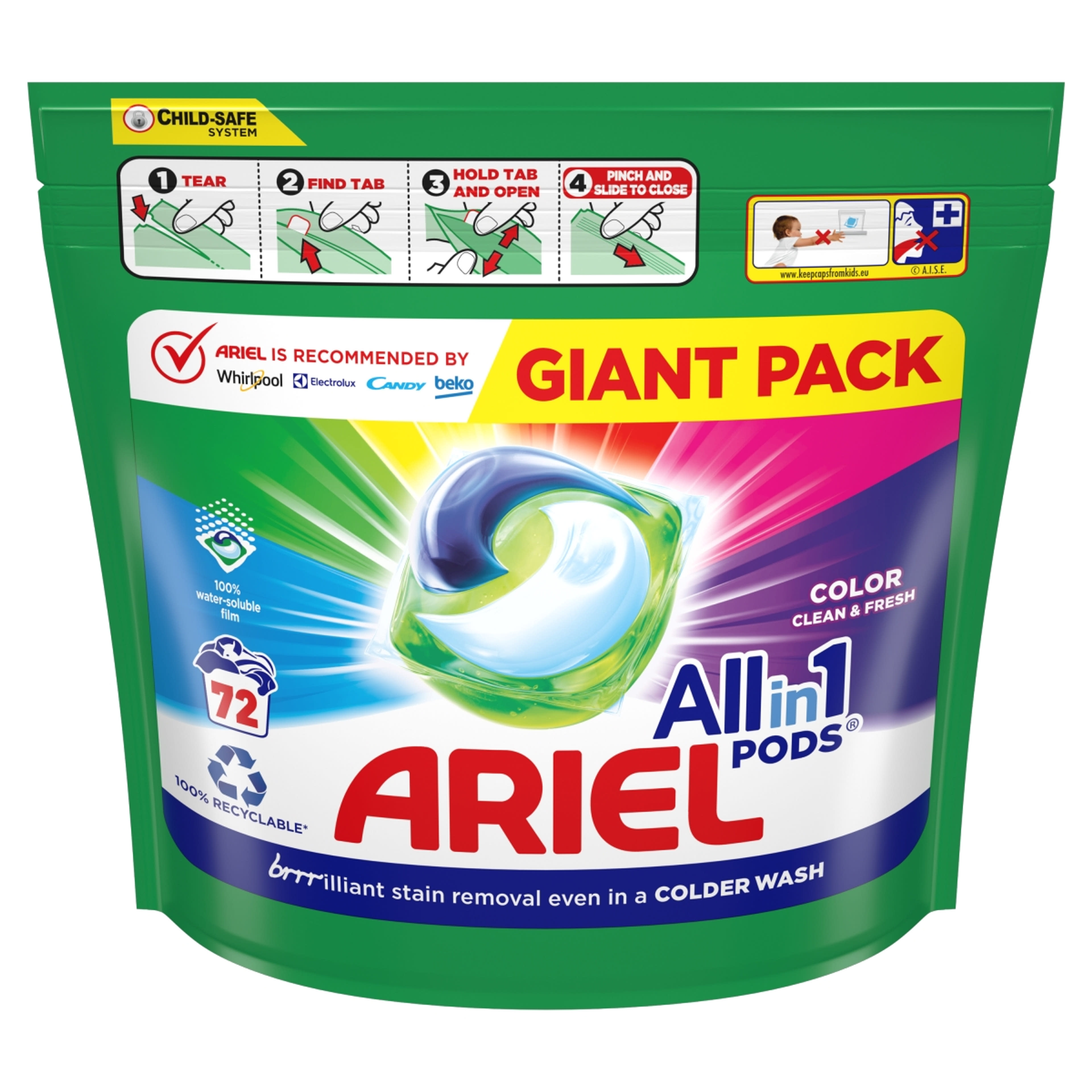 Ariel All-in-1 Color mosókapszula 72 mosás - 72 db-1