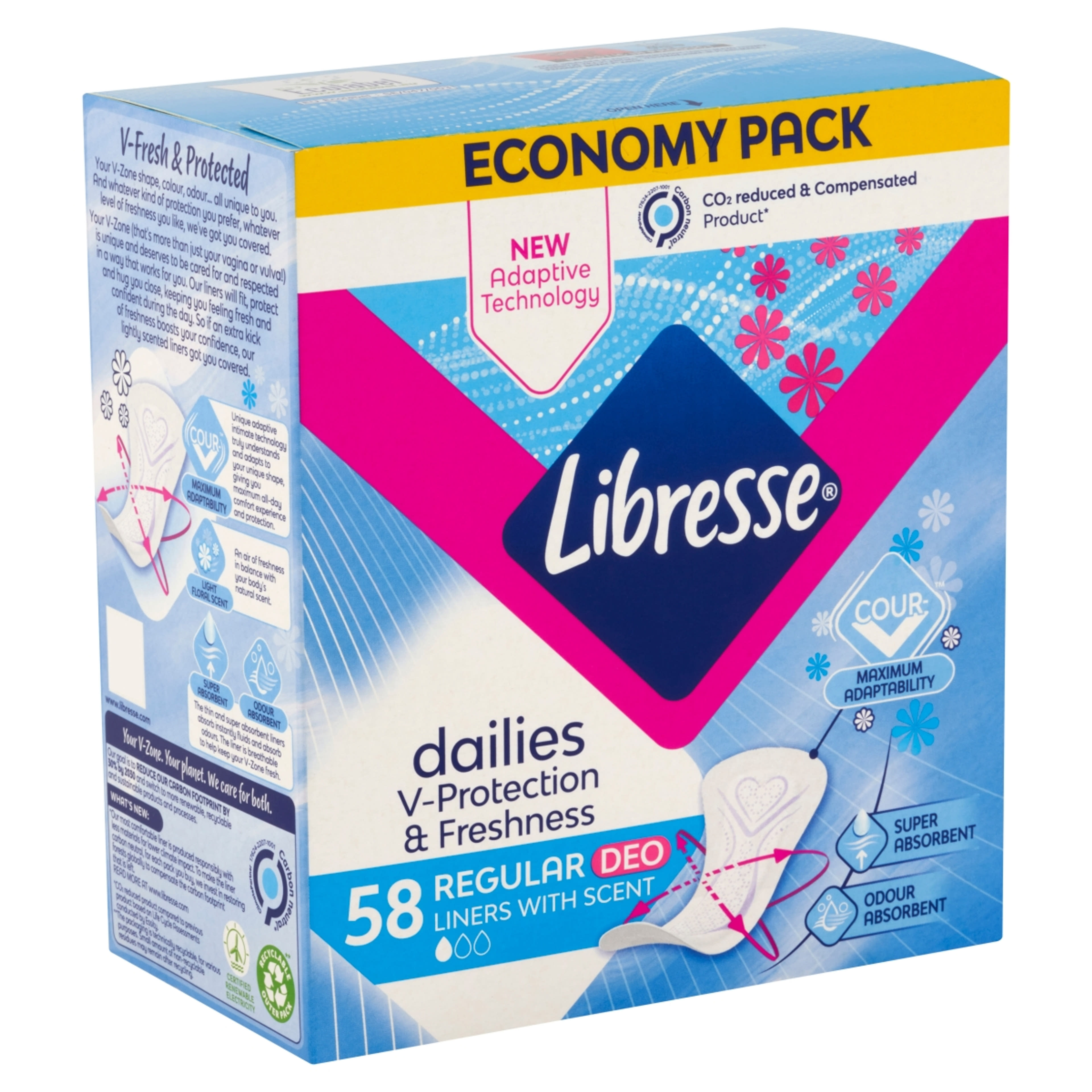 Libresse Normal Deo Fresh tisztasági betét - 58 db-2