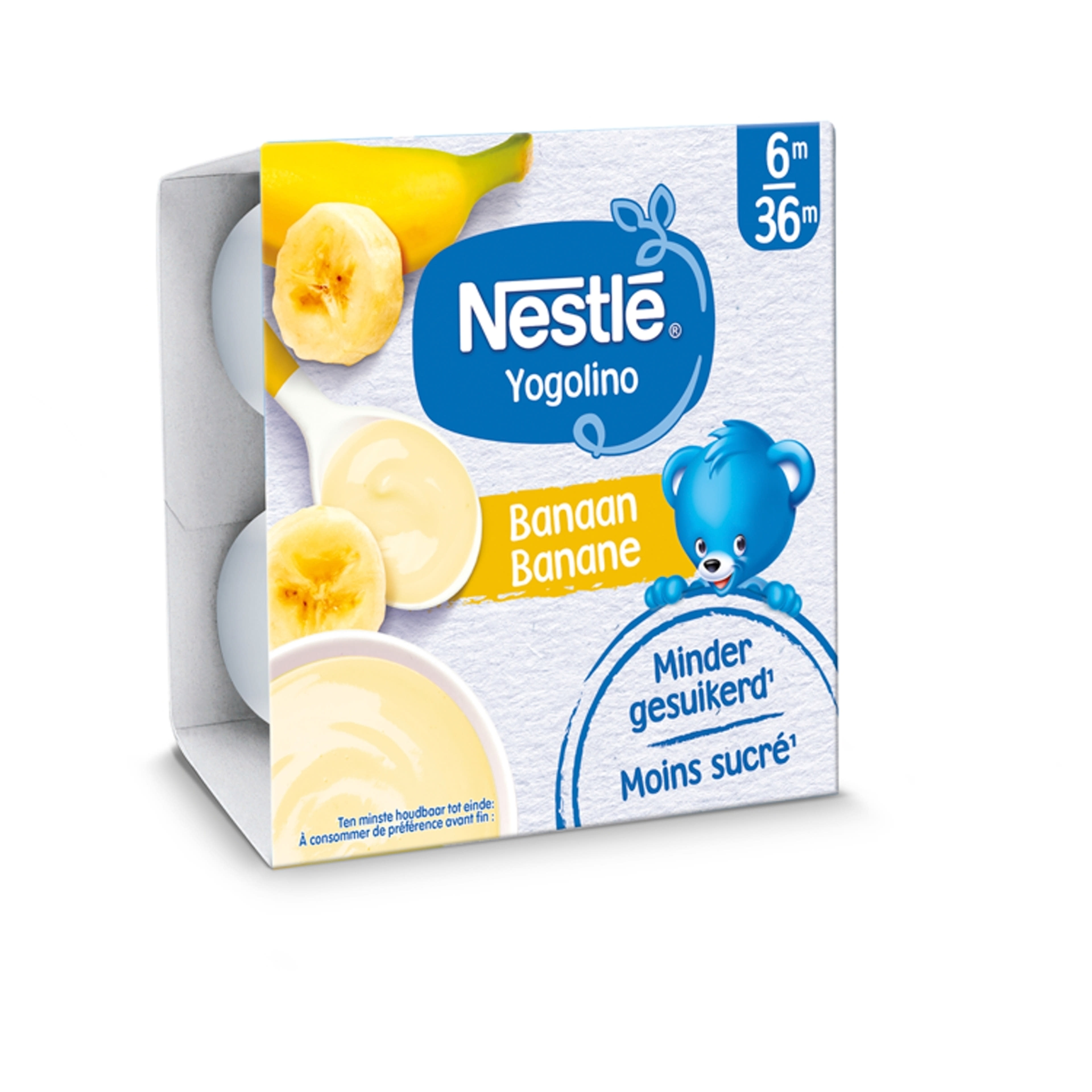 Nestle Yogolino 6 hónapos kortól  banános 4*100g - 400 g-2
