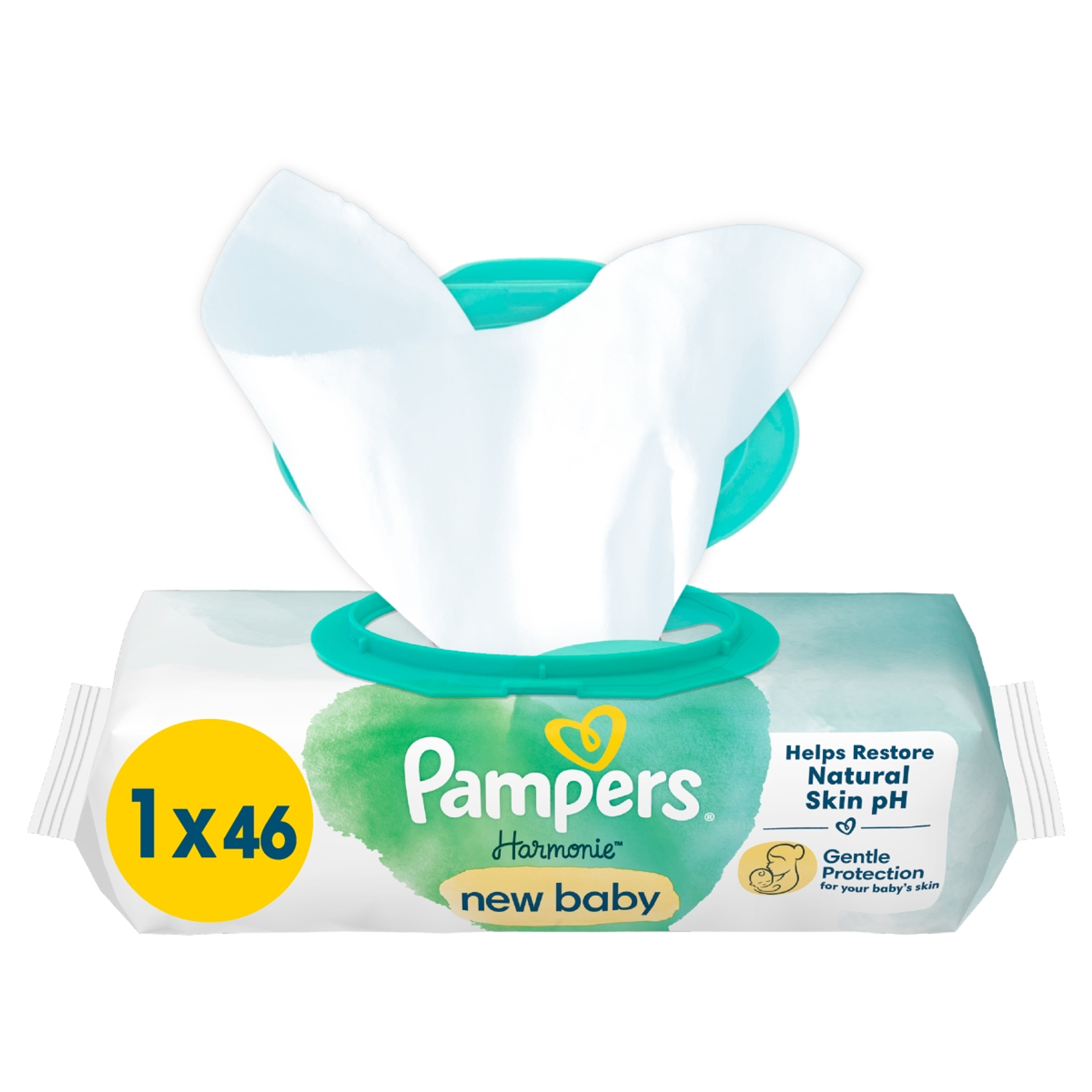 Pampers Harmonie New Baby törlőkendő, műanyagmentes - 46 db-8