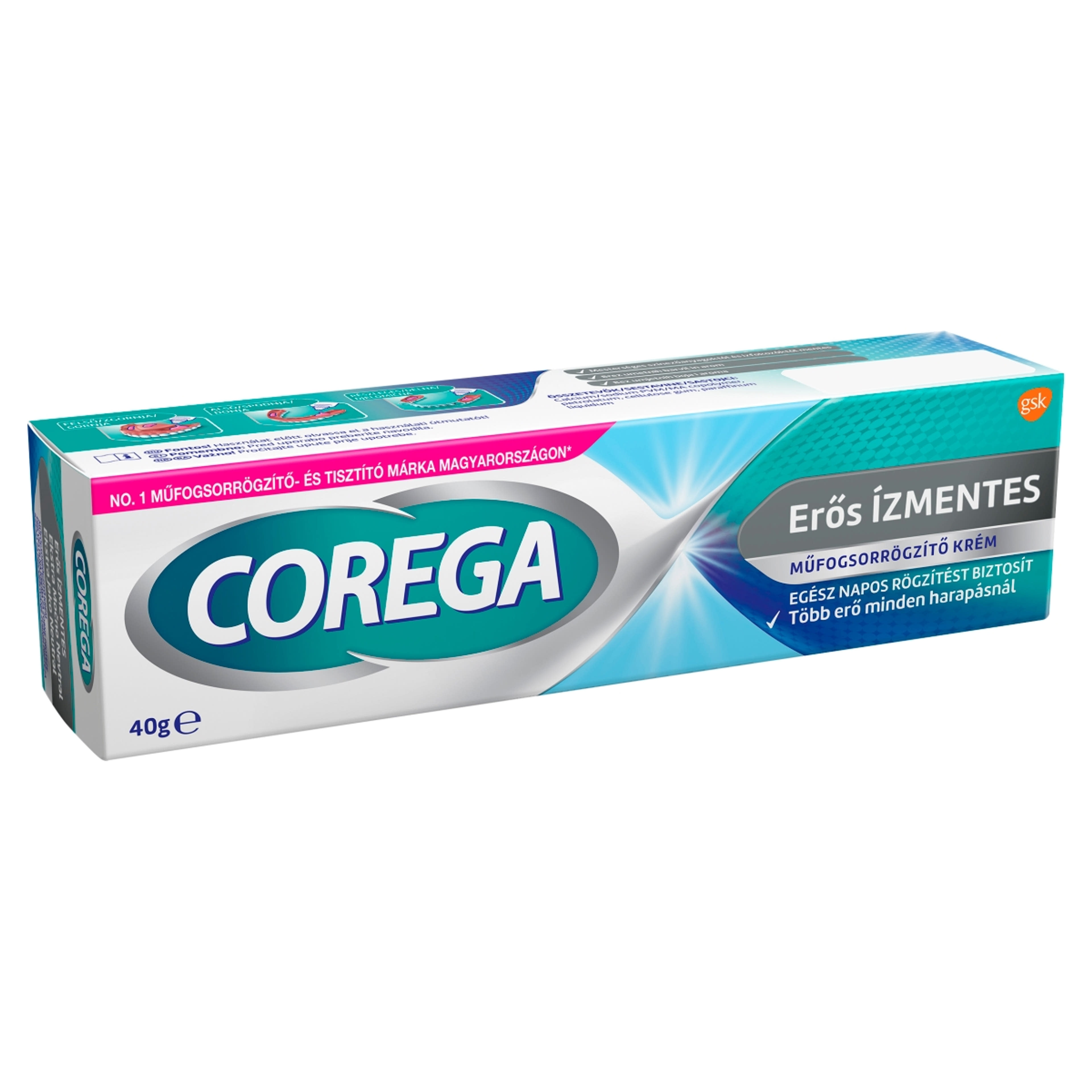 Corega Fix&Fresh ízmentes ultraerős műfogsorrögzítő krém - 40 g-3