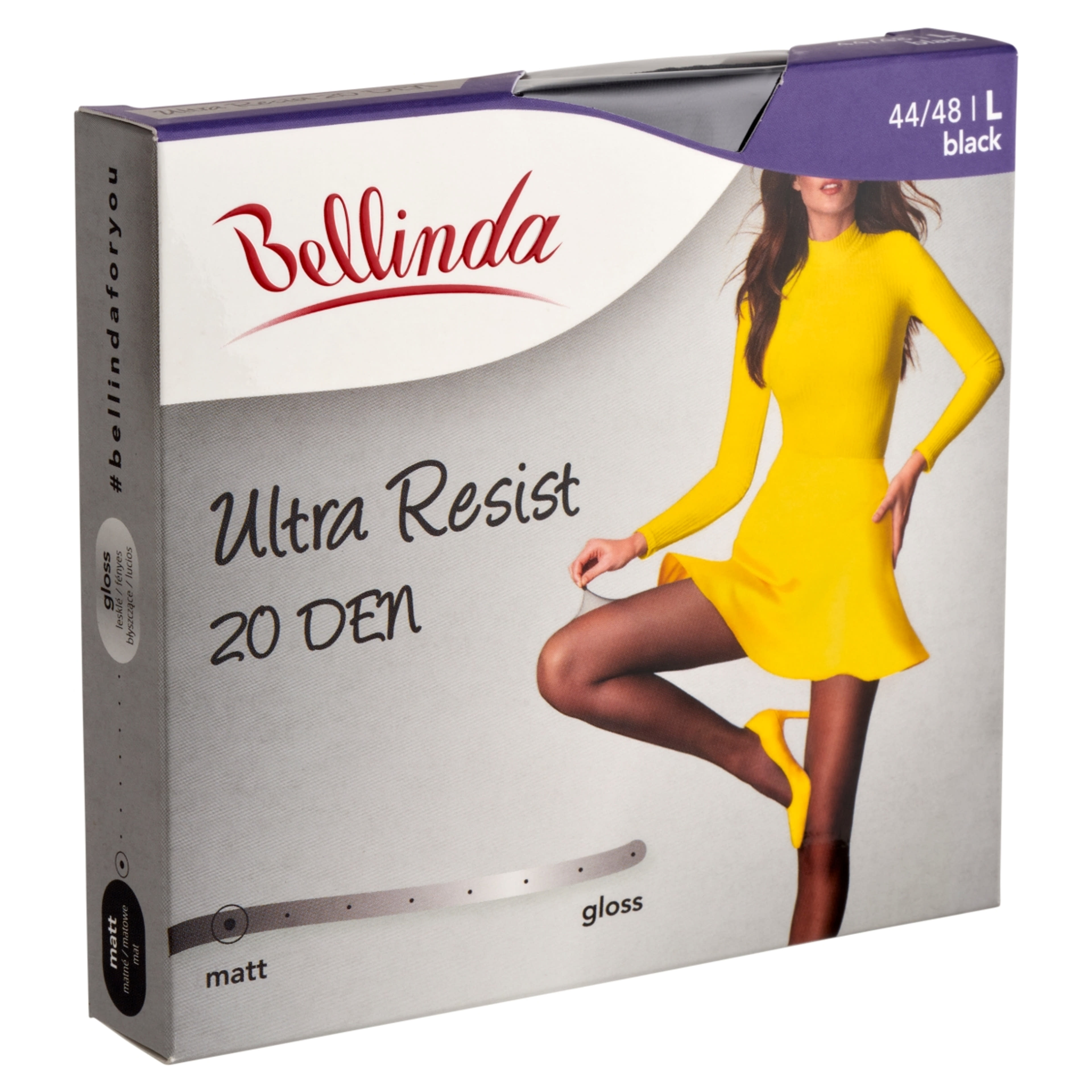 Bellinda Ultra Resist harisnya 20Den /fekete L - 1 db-2
