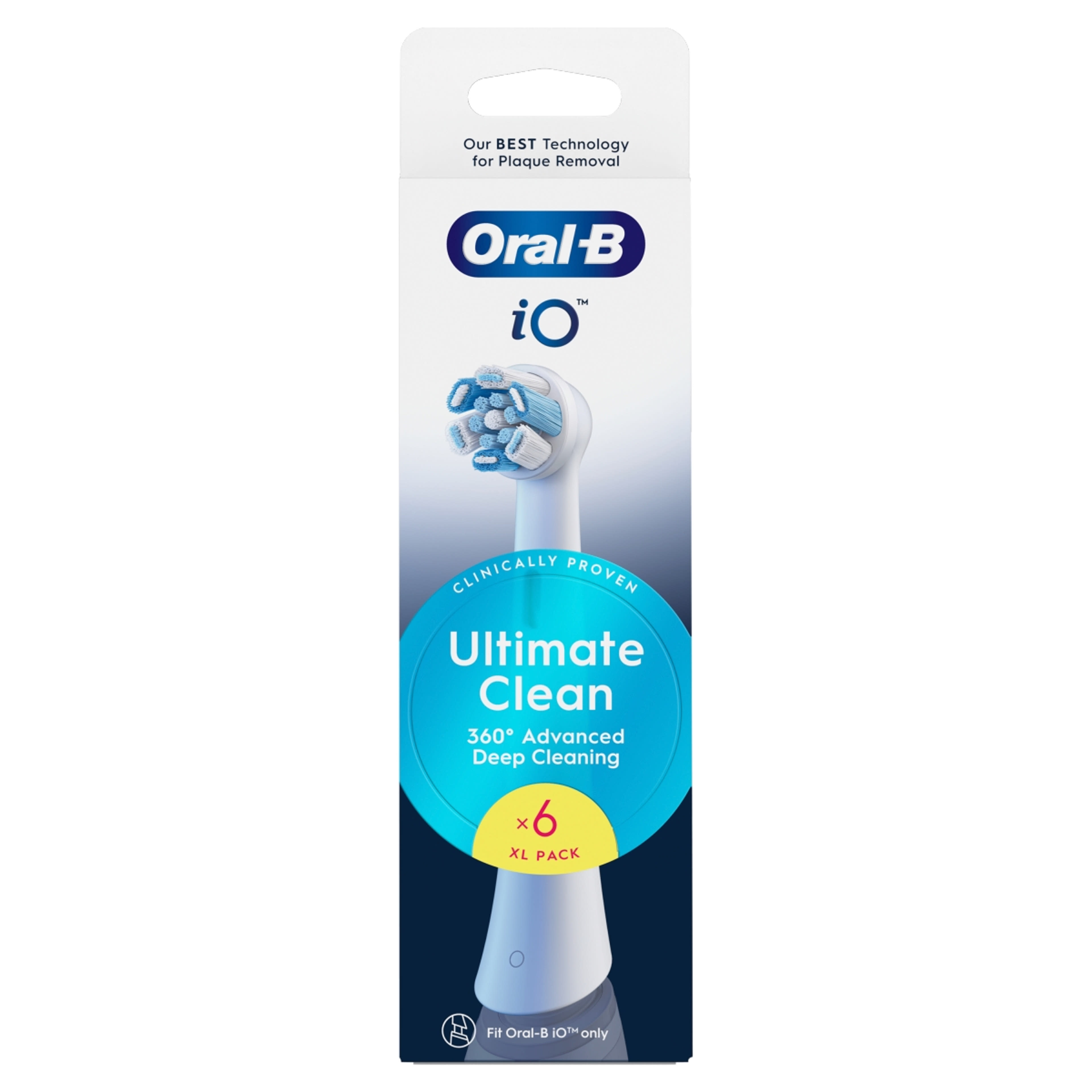 Oral-B iO Series Ultimate Clean elektromos fogkefe pótfej - 6 db-1
