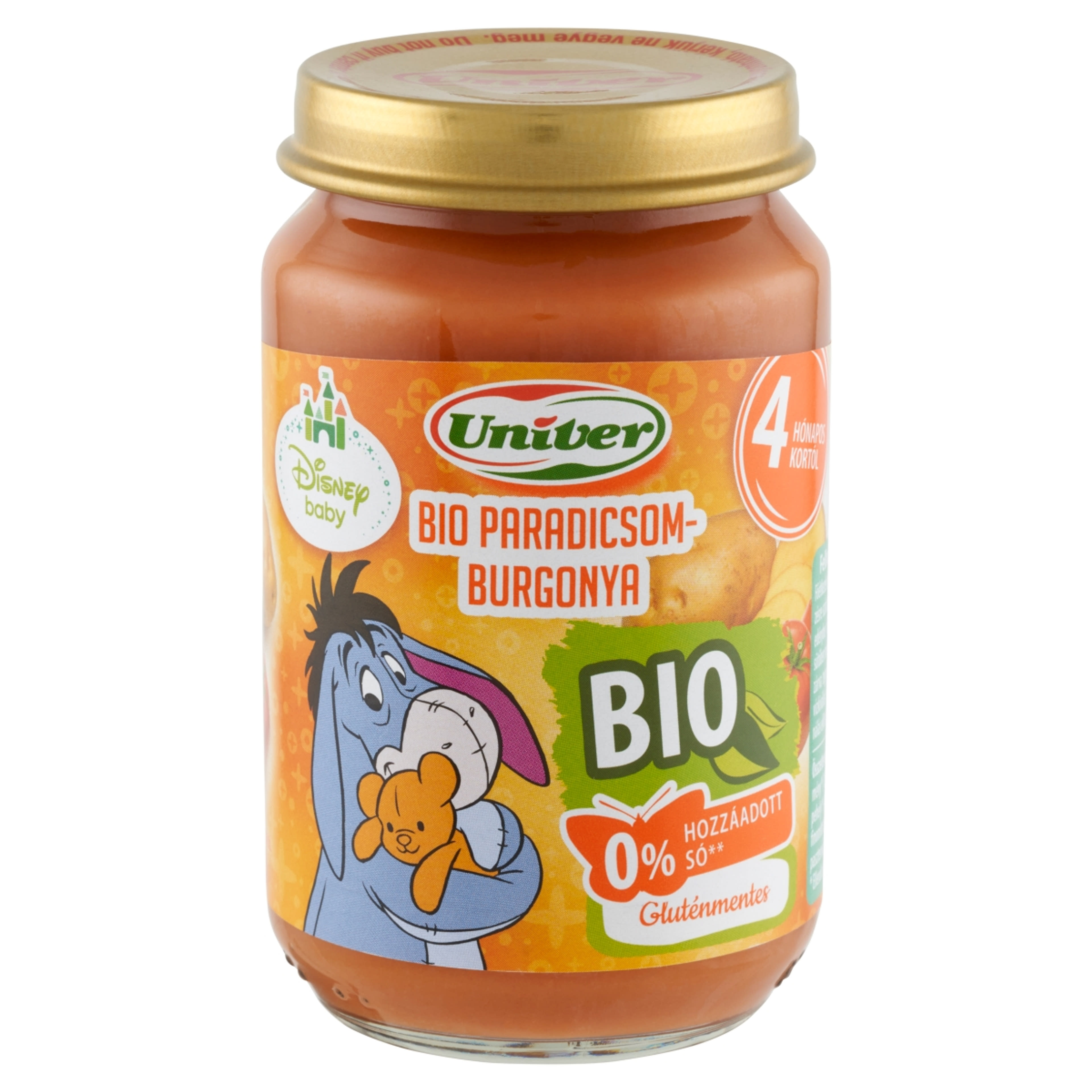 Univer Bébiétel Paradicsom Burgonya Ízesítéssel 4 Hónapos Kortól - 163 g-2