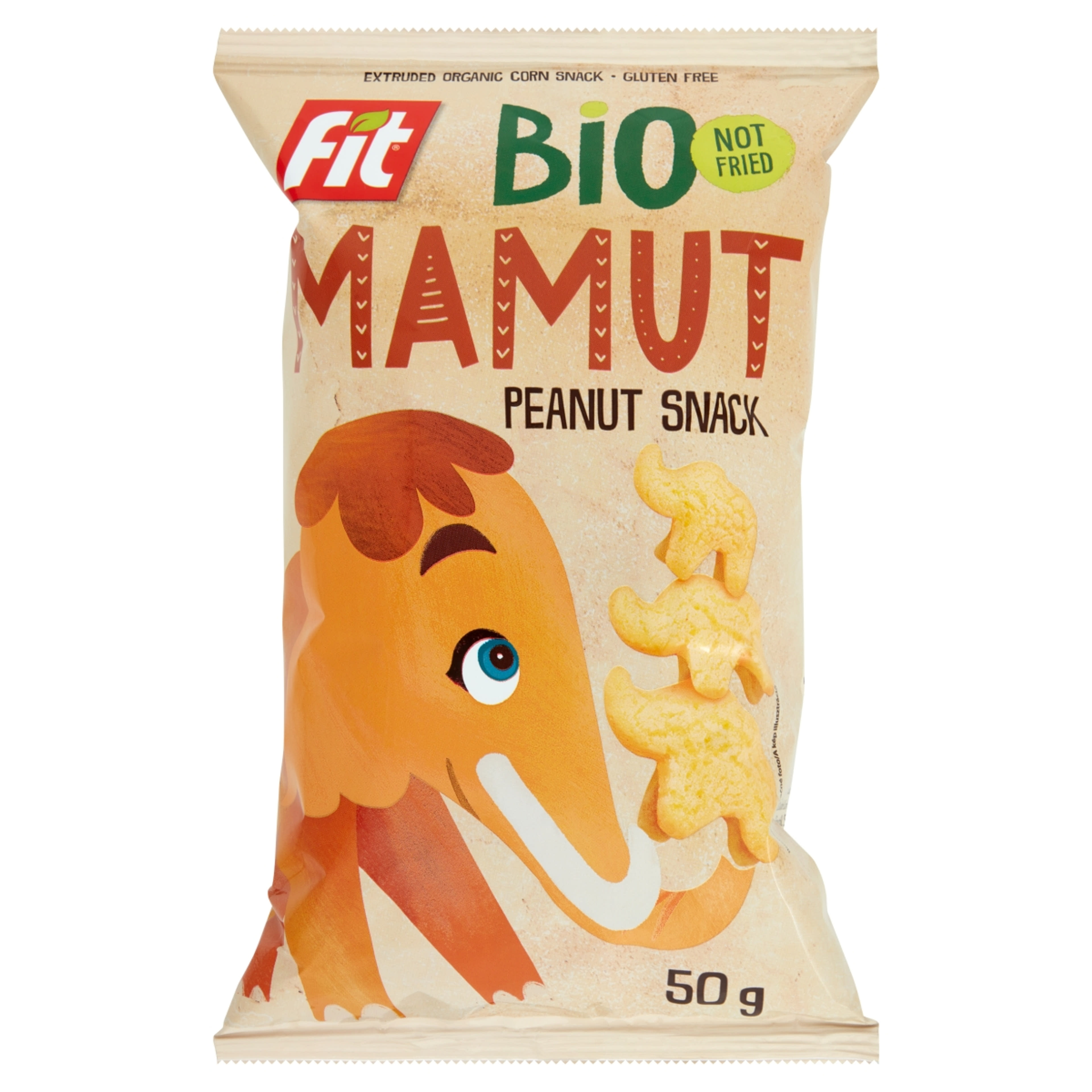 Fit Mamut bio kukorica snack földimogyoró pasztával - 50 g