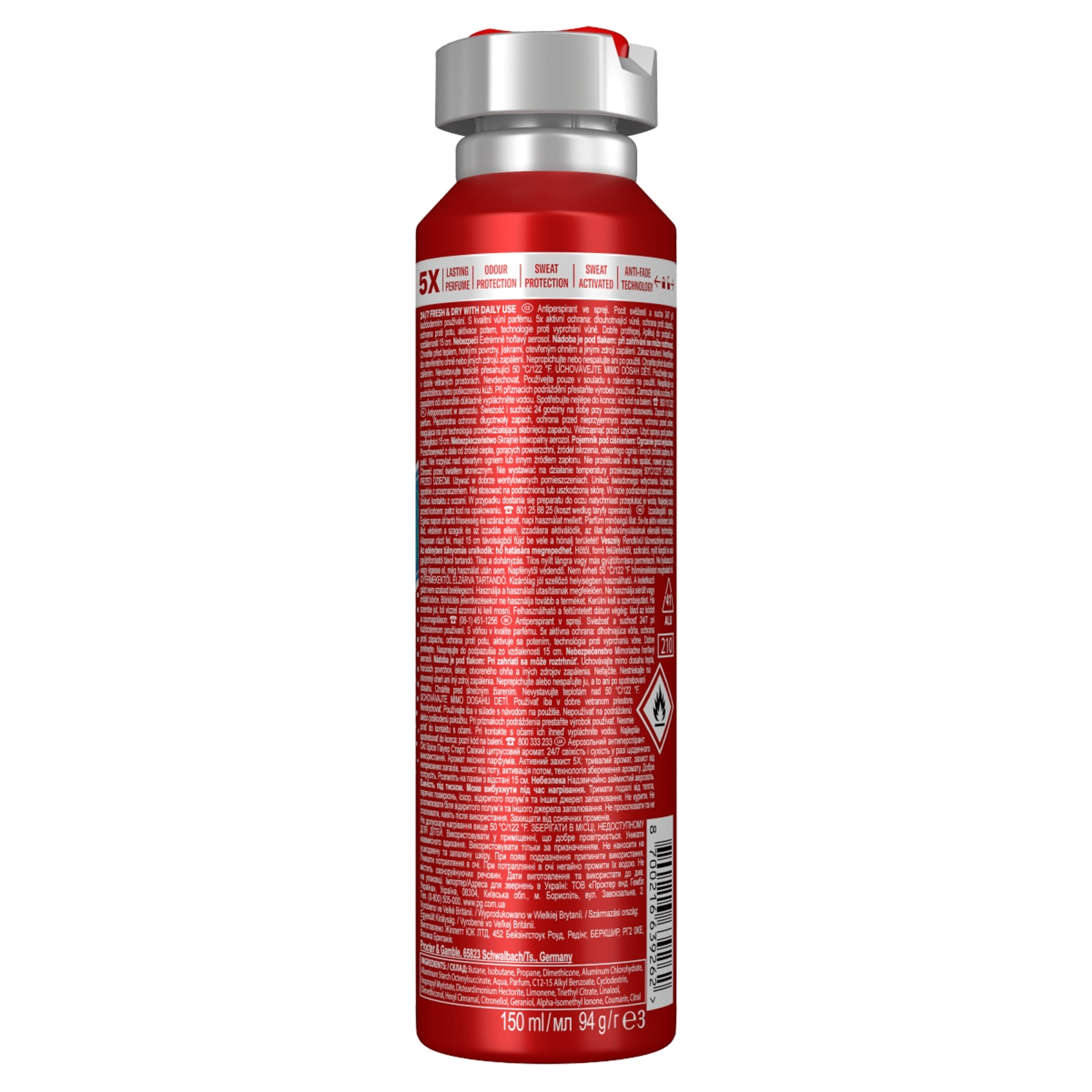 Old Spice Power Start dezodor spray férfiaknak - 150ml-2