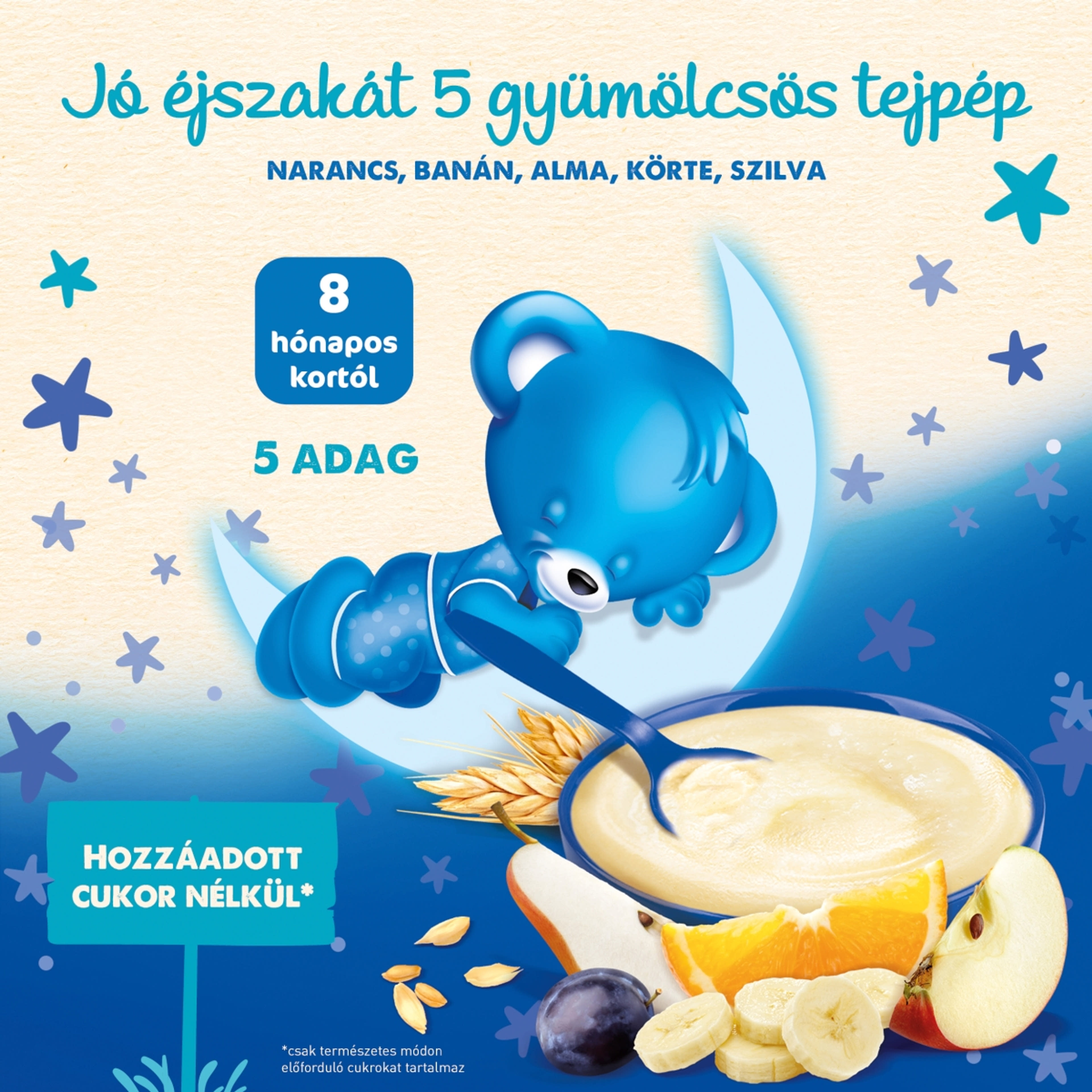 Nestle jó éjszakát 5 gyümölcsös tejpép 8 hónapos kortól - 250 g-2