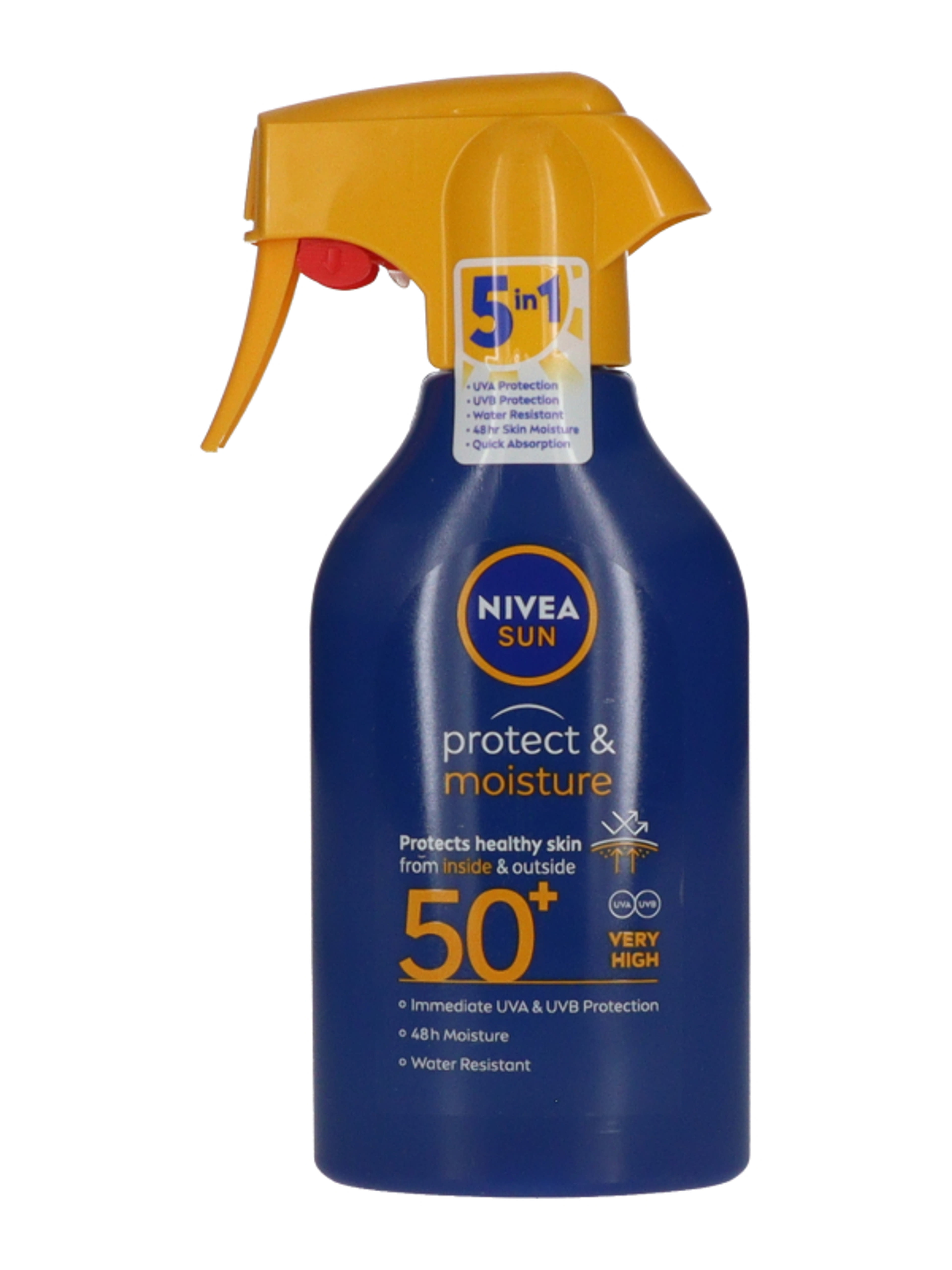 Nivea Sun Protect & Moisture szórófejes naptej F50+ - 270 ml-4