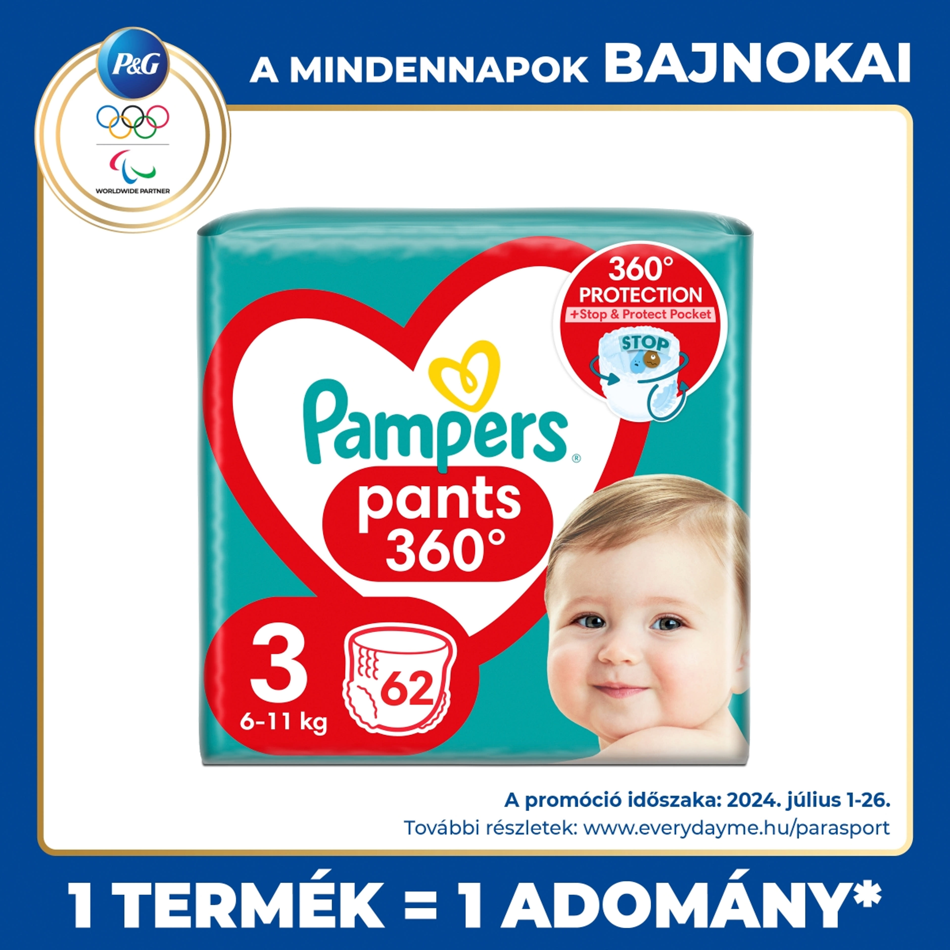 Pampers Pants bugyipelenka jumbo pack 3-as 6-11 kg - 62 db-1